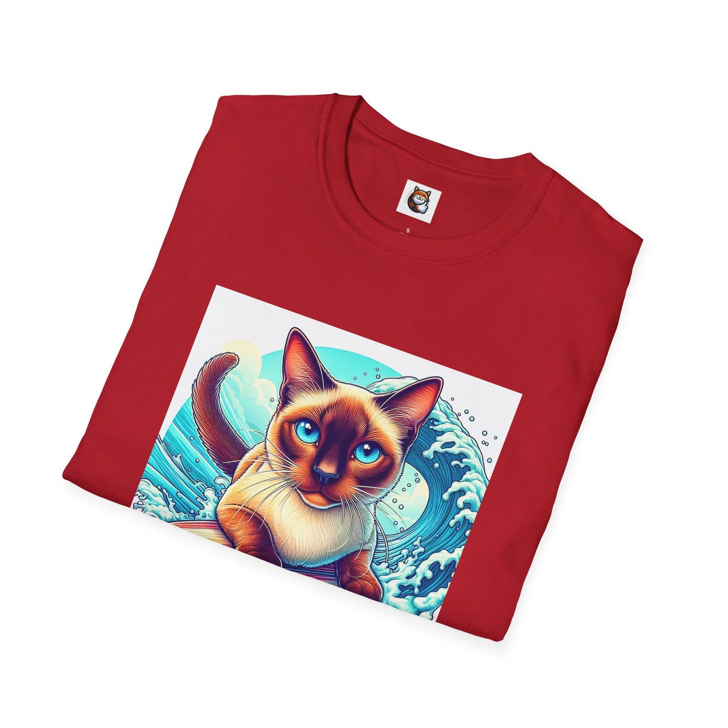 Surfing Siamese Cat