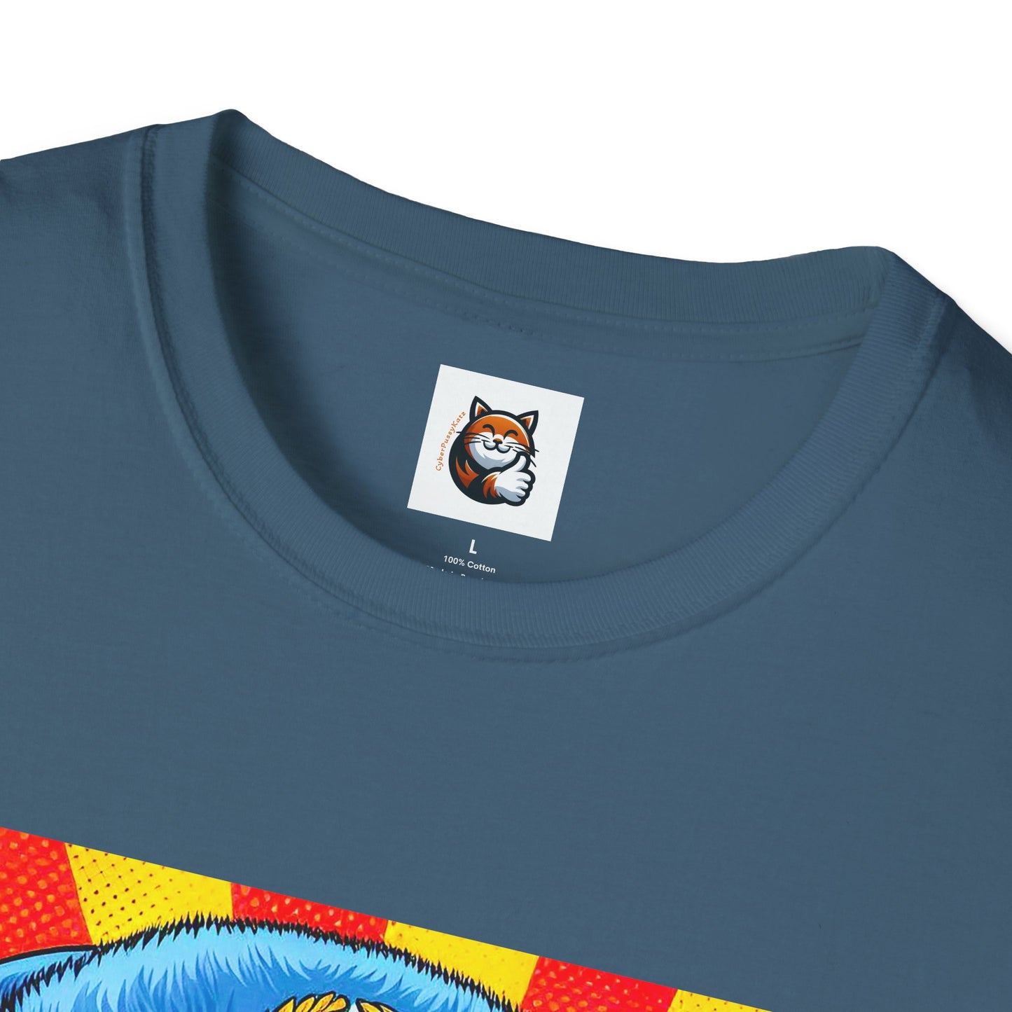 Russian Blue Cat Unisex Softstyle T-Shirt