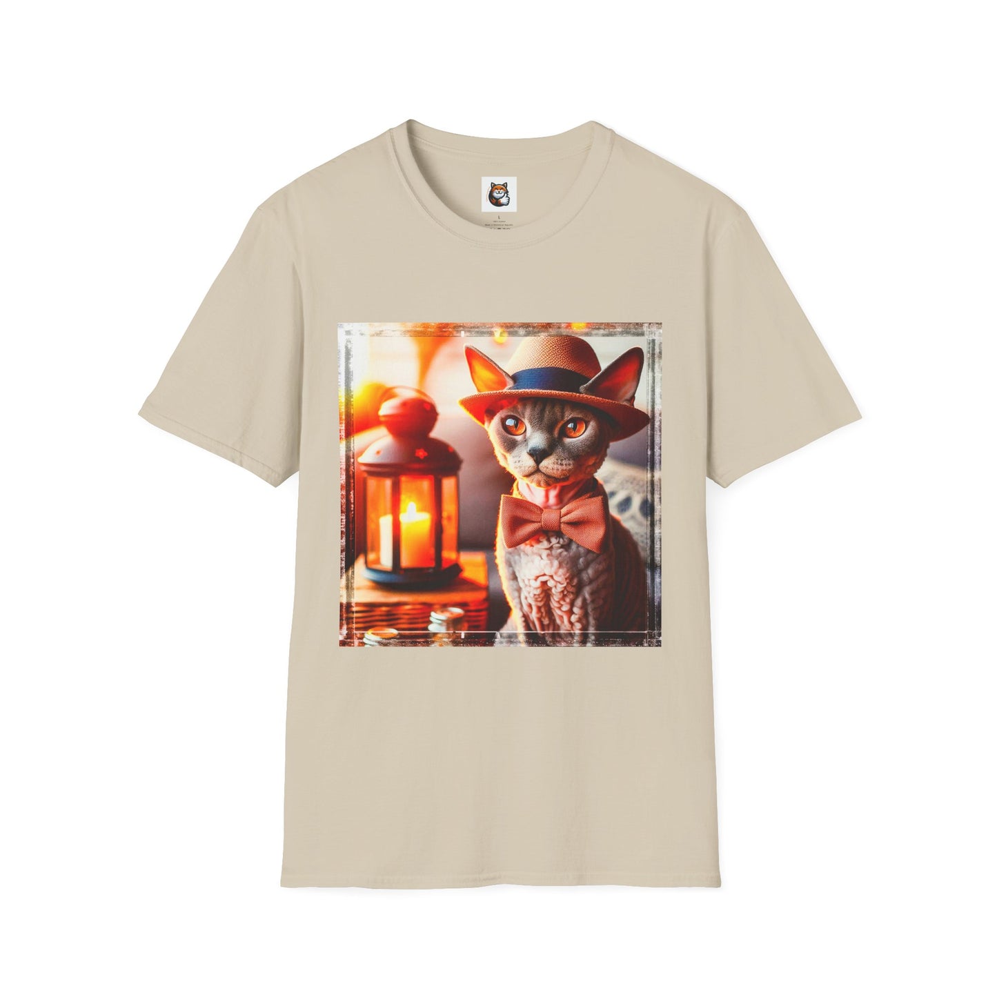 Devon Rex Cat Unisex Softstyle T-Shirt