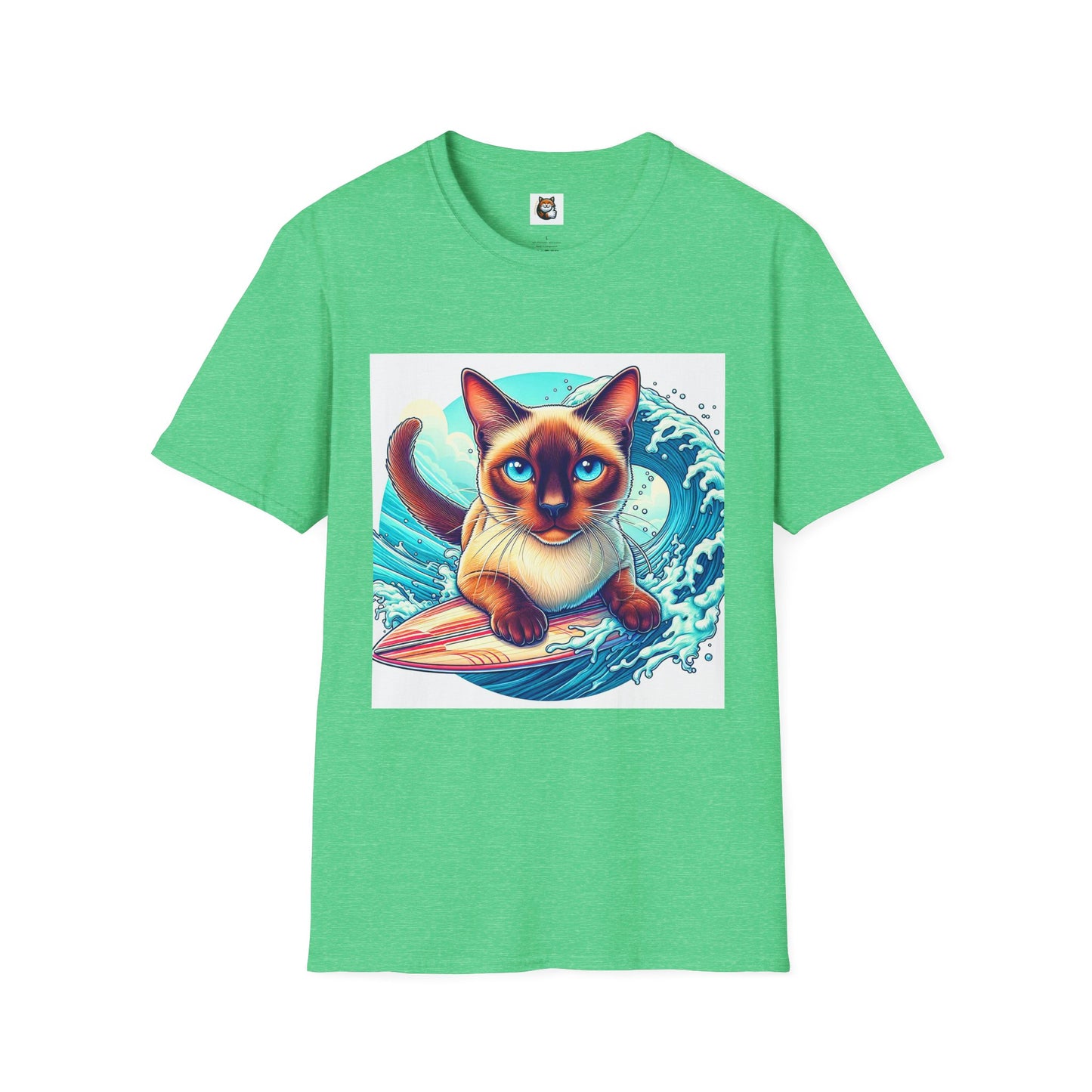Surfing Siamese Cat