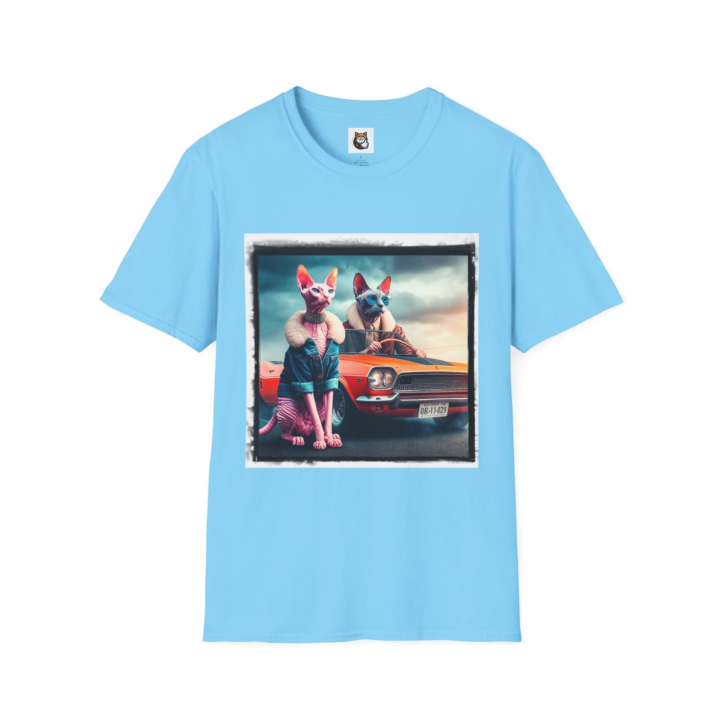 Wacky Cornish Rex Cat Unisex Softstyle T-Shirt