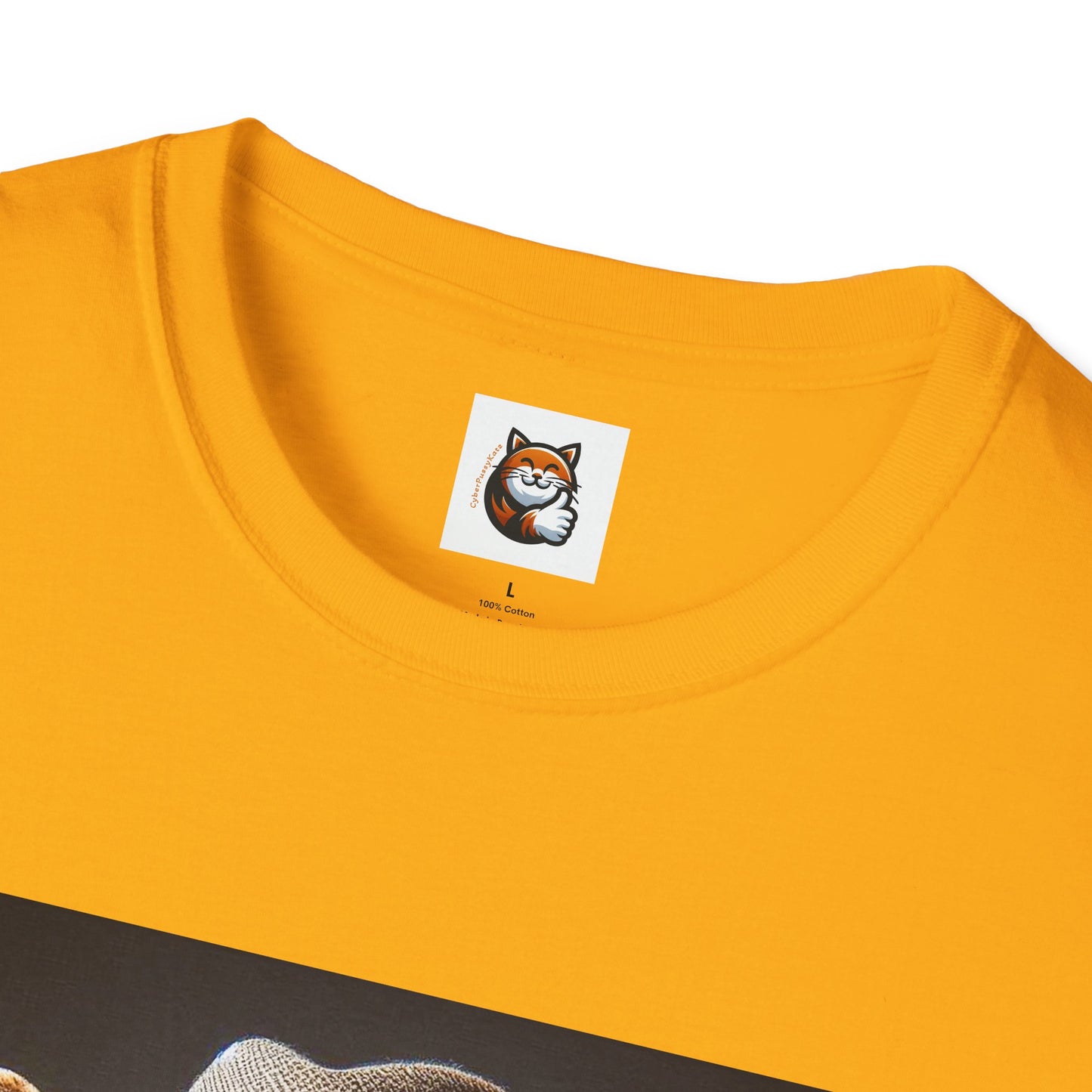 Devon Rex Cat hat and tie Softstyle T-Shirt