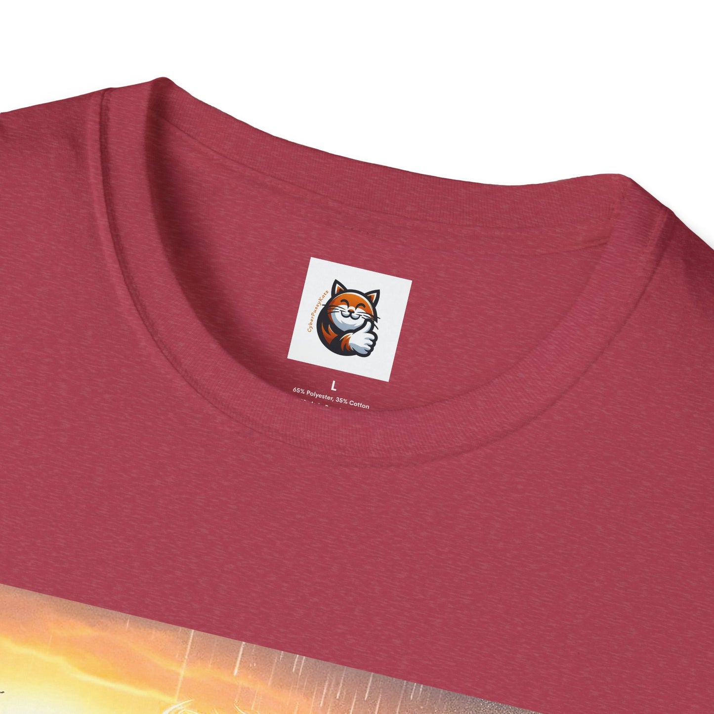 Selkirk Rex Cat T-Shirt -handsome surfer