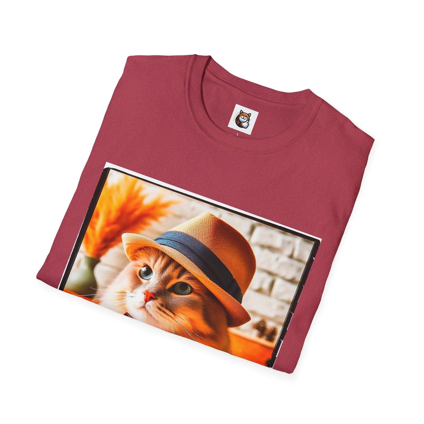 Domestic Cat Graphic Tee Unisex Softstyle Cotton Tee Comfortable Lightweight Fit