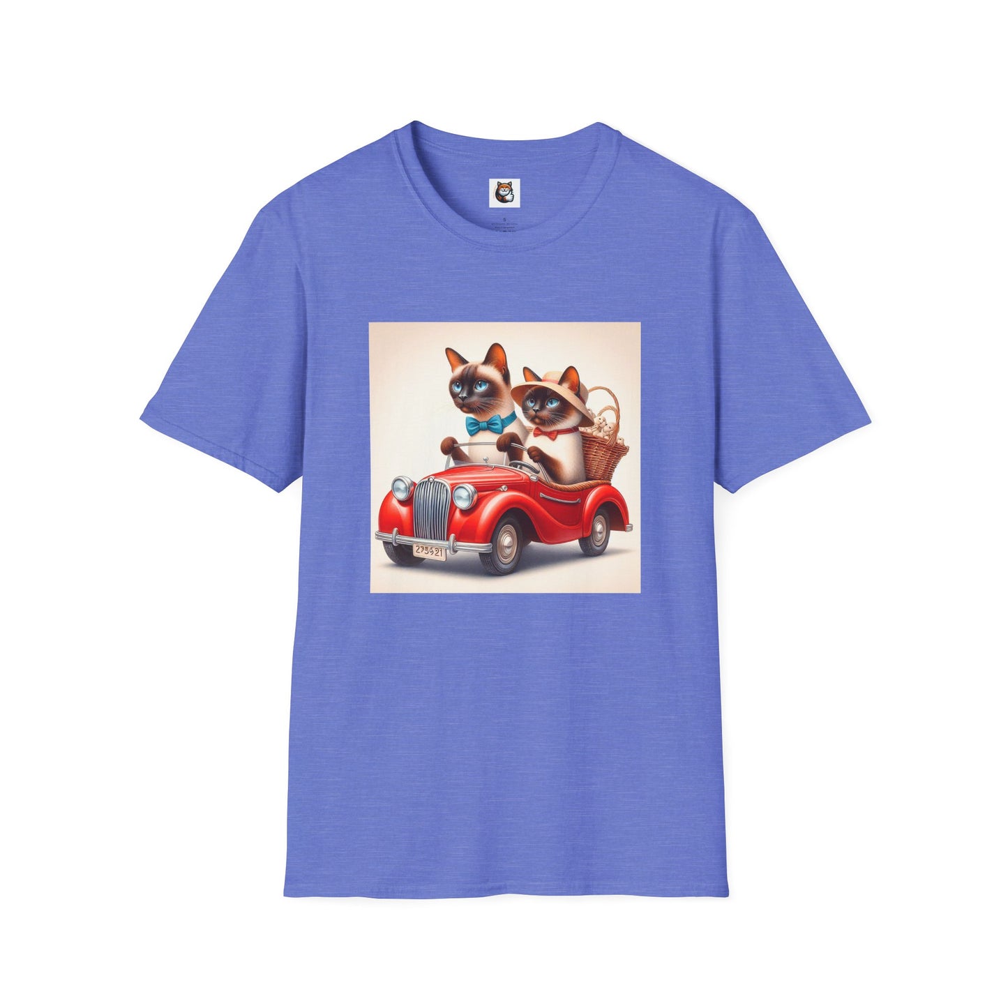 Wacky Siamese Cat red car