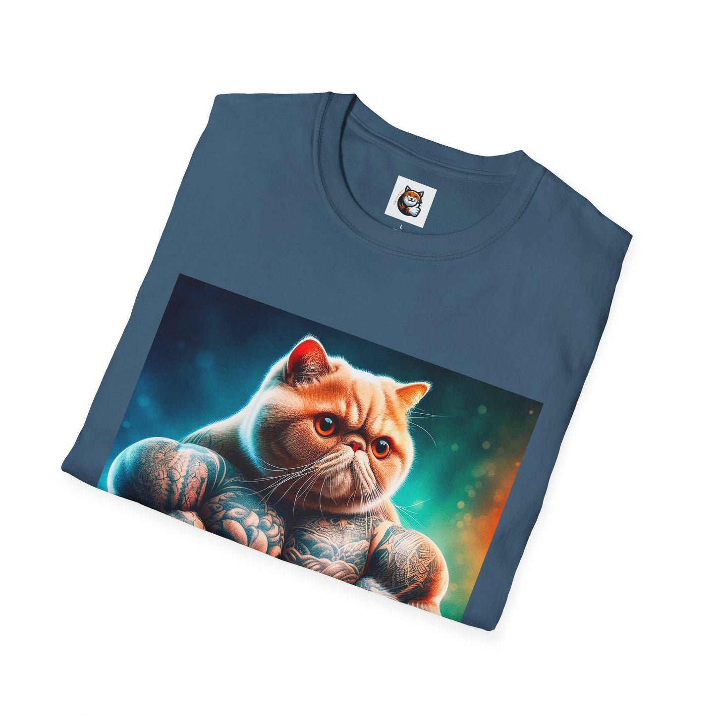 Exotic Shorthair Cat Unisex Softstyle T-Shirt