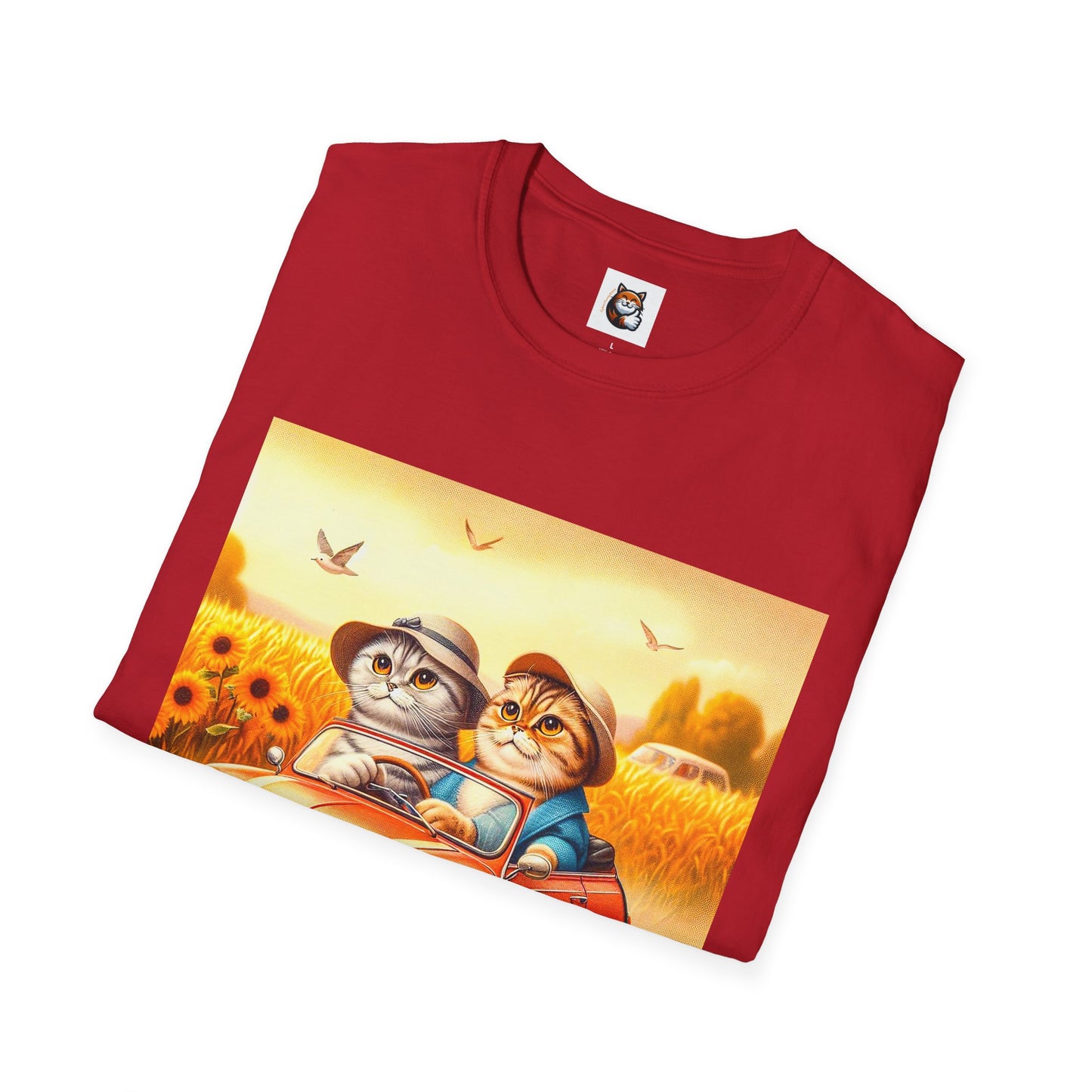 Scottish Fold pretty flowers shirt