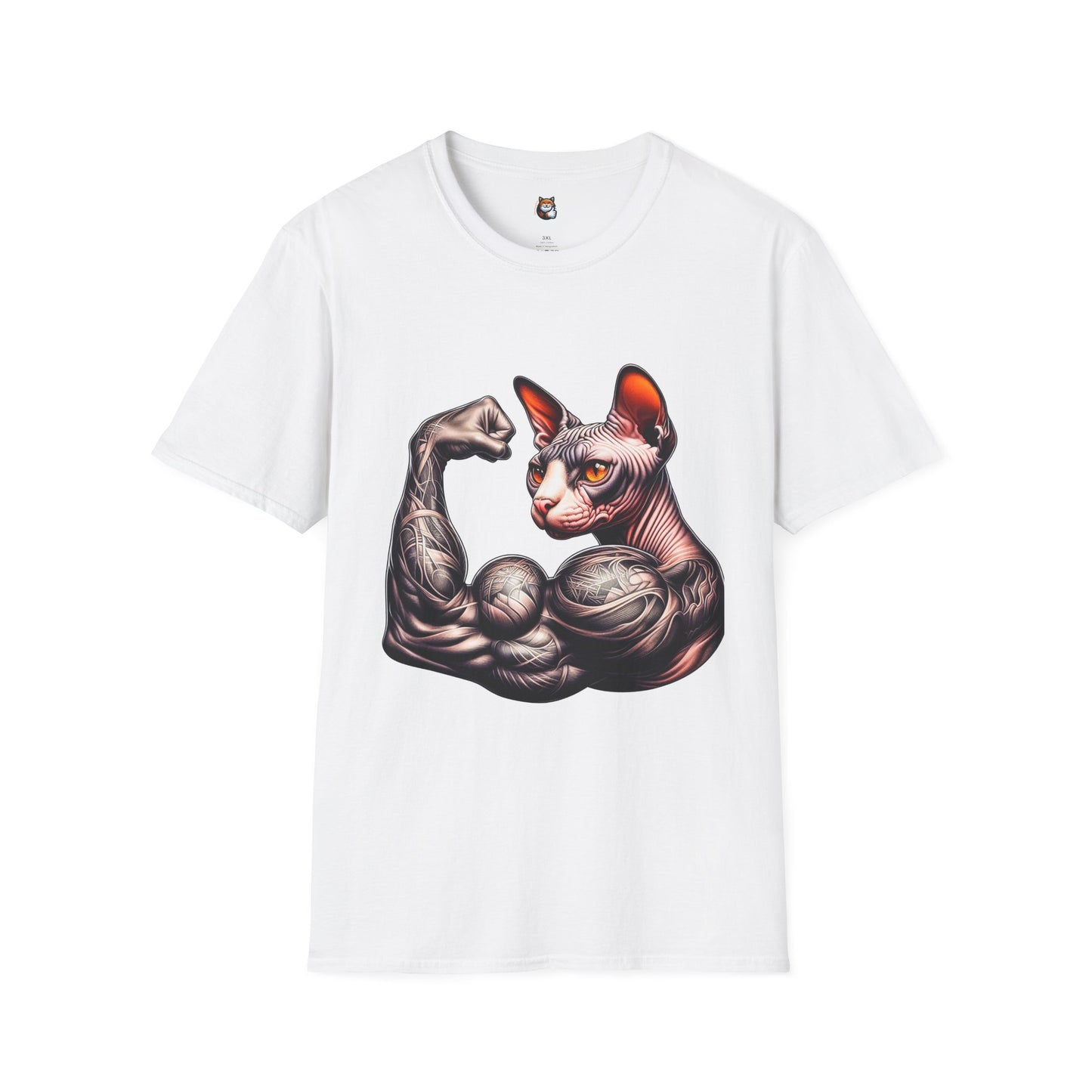 Sphynx Cat muscle man