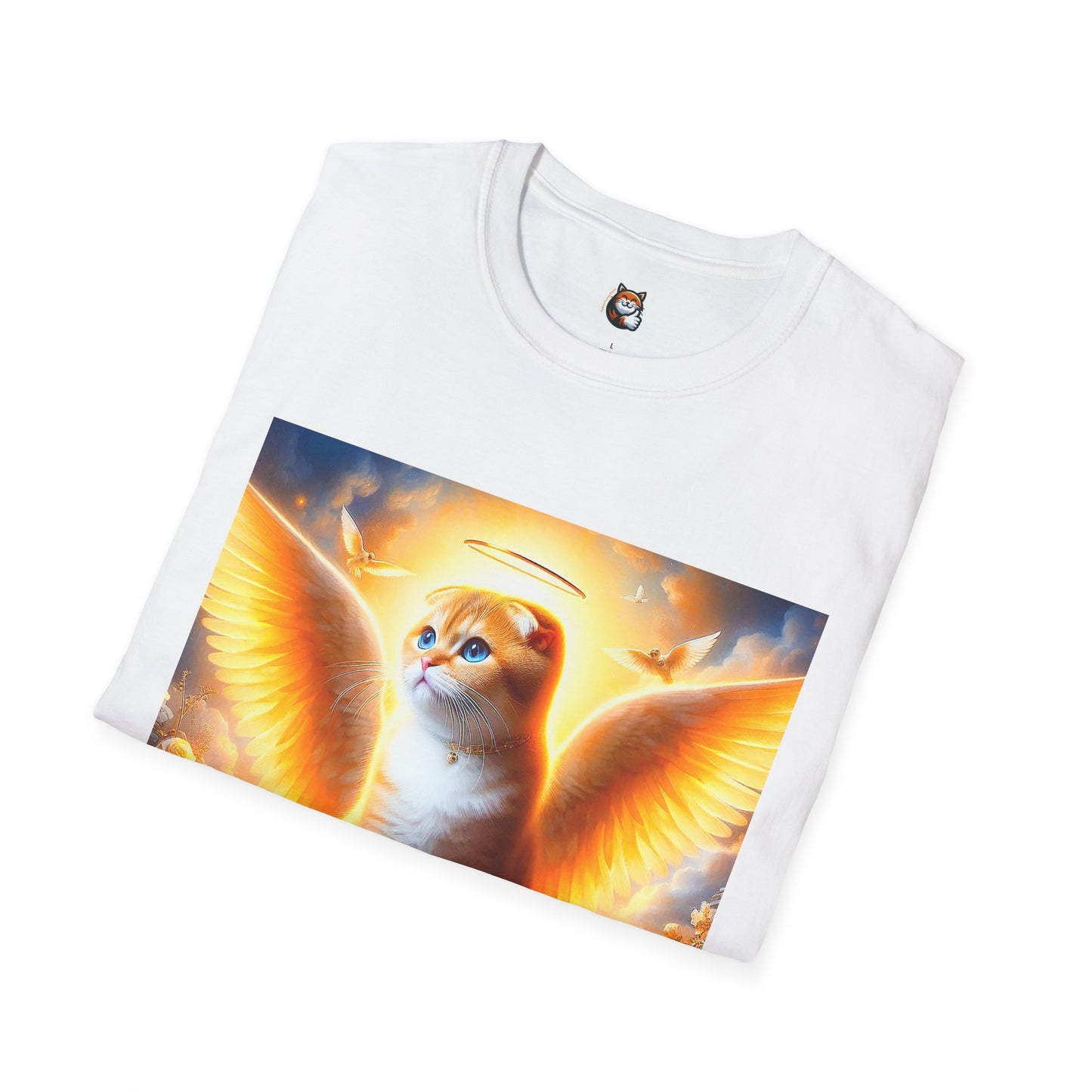 Scottish Fold Cat golden Angel T-Shirt