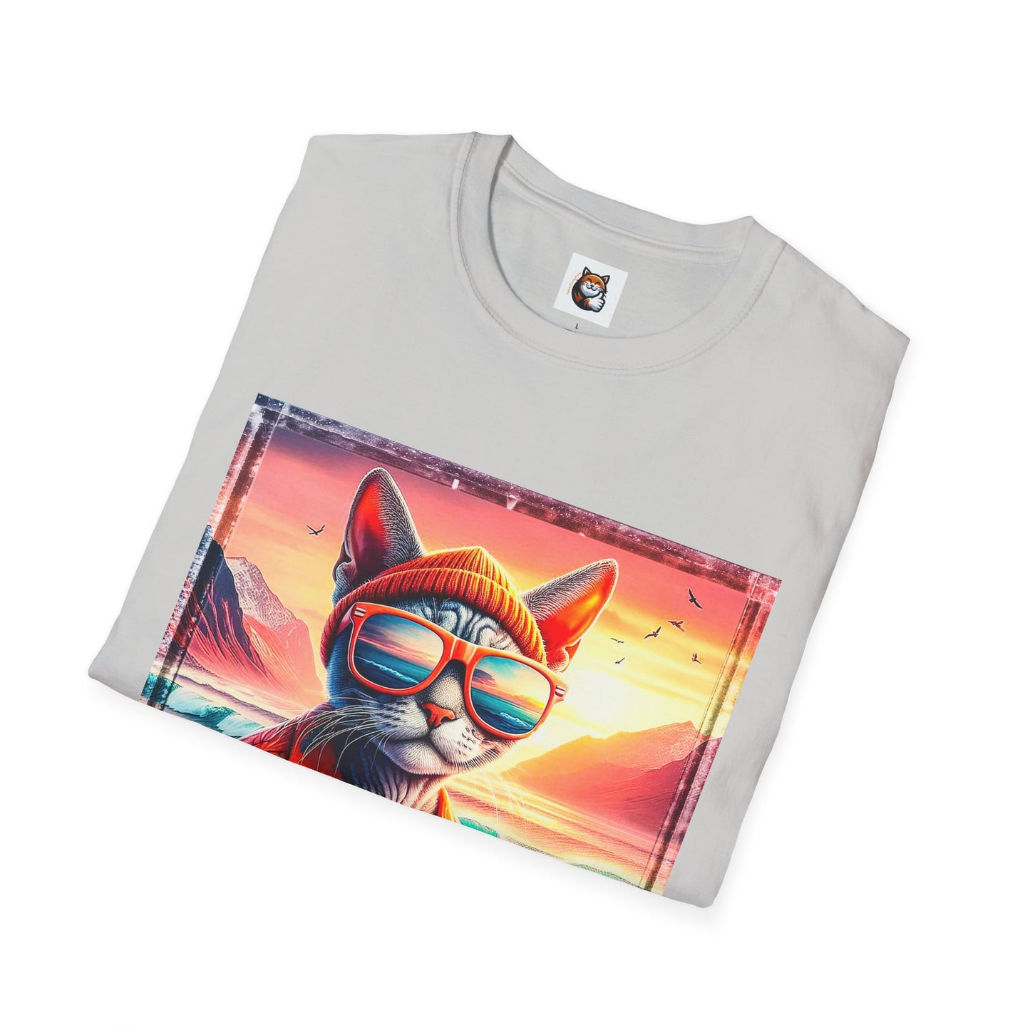 Devon Rex Cat Unisex Softstyle T-Shirt