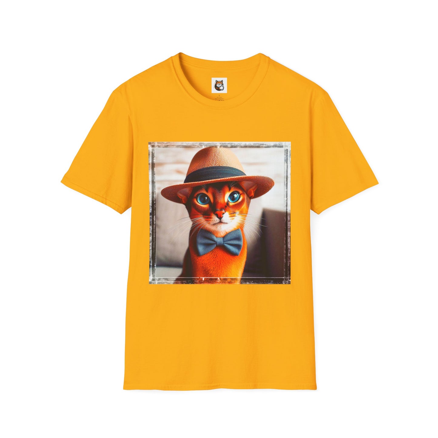 Abyssinian hat and tie Unisex Softstyle T-Shirt