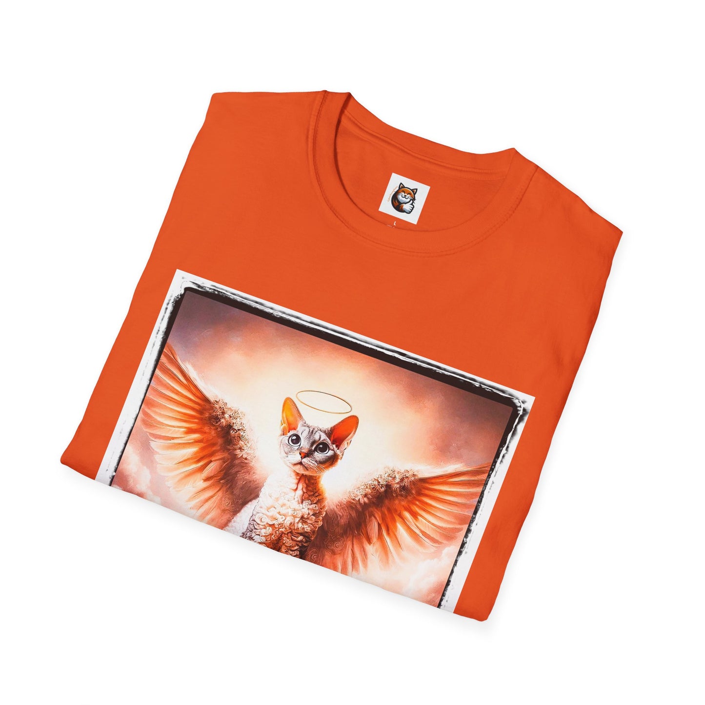 Devon Rex Cat pretty Angel Softstyle T-Shirt