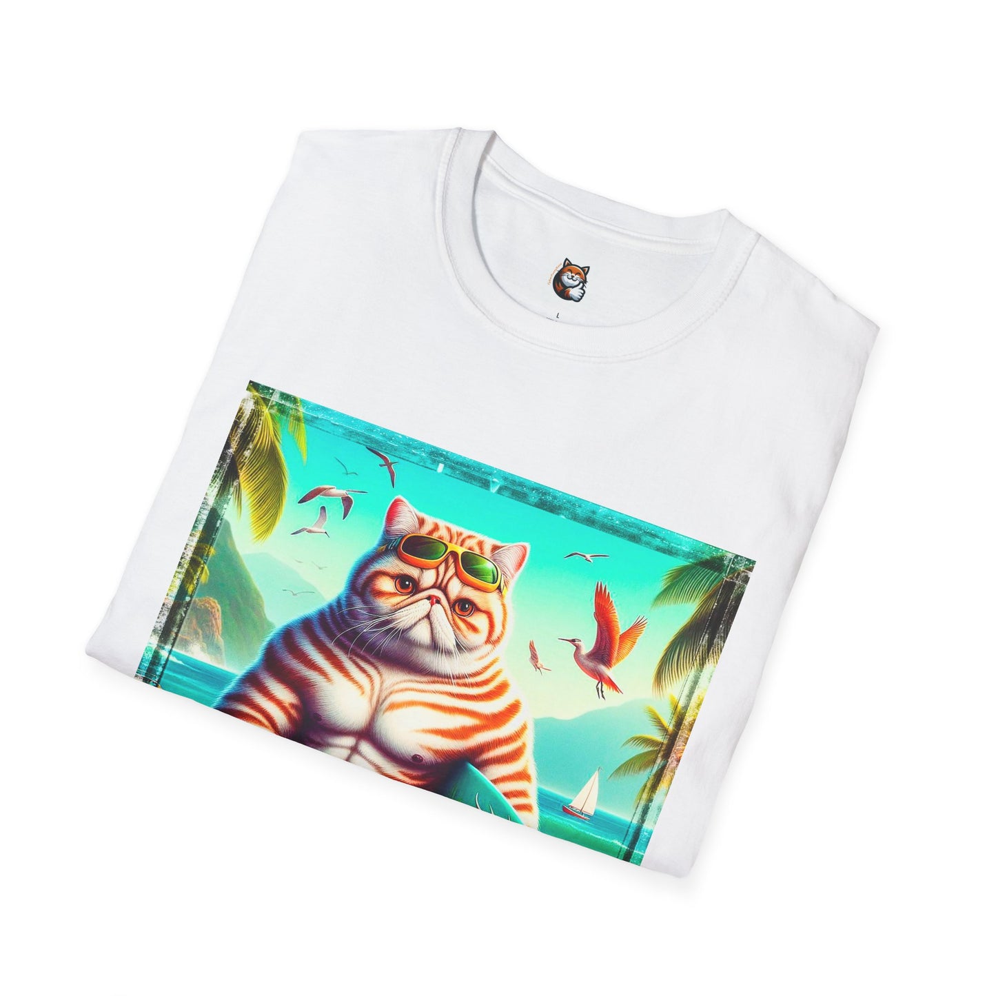 Exotic Shorthair Cat Unisex Softstyle T-Shirt