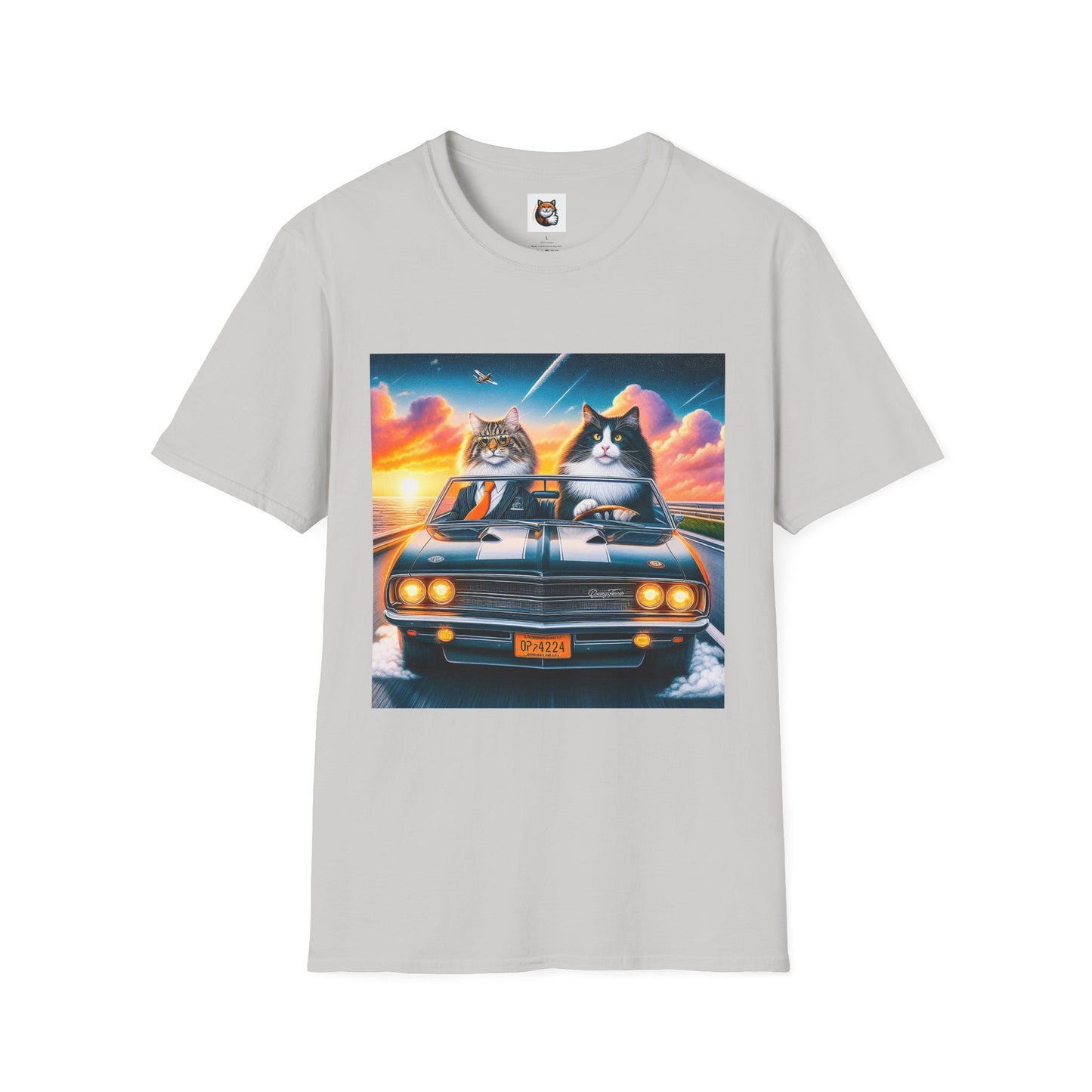 Wacky Norwegian Forest Cat Unisex Softstyle T-Shirt