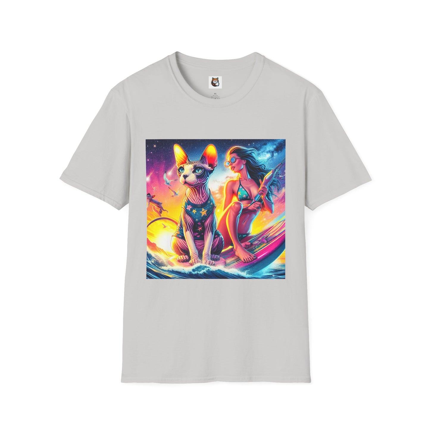Sphynx Cat surfing queen shirt