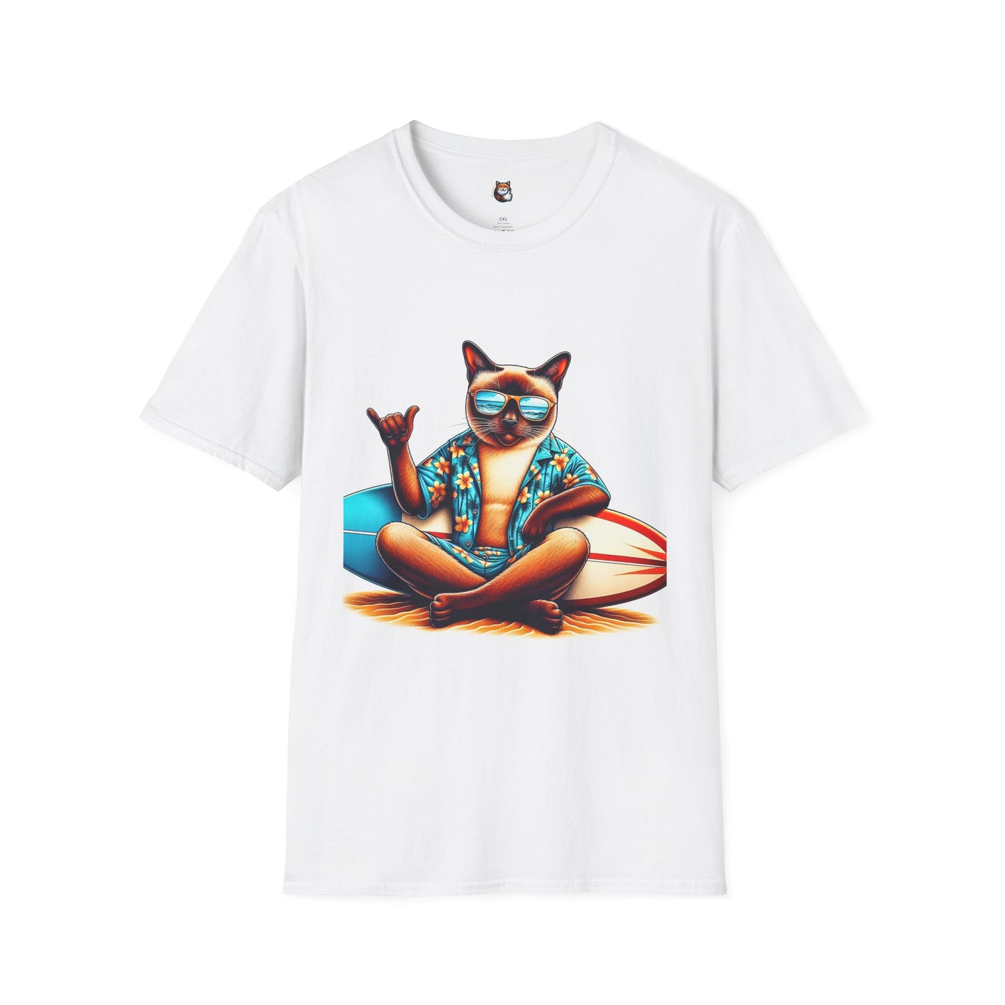 Siamese Cat surfing