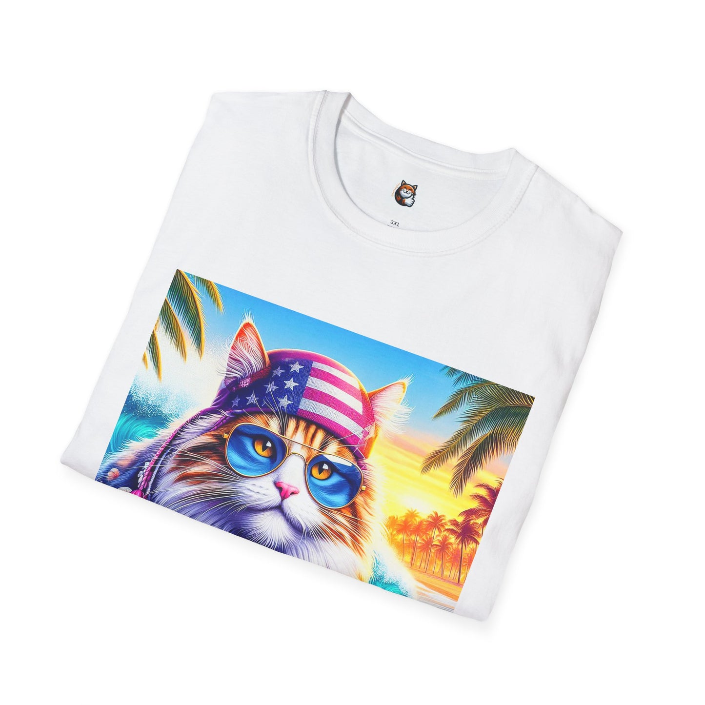 Siberian Cat American surfer
