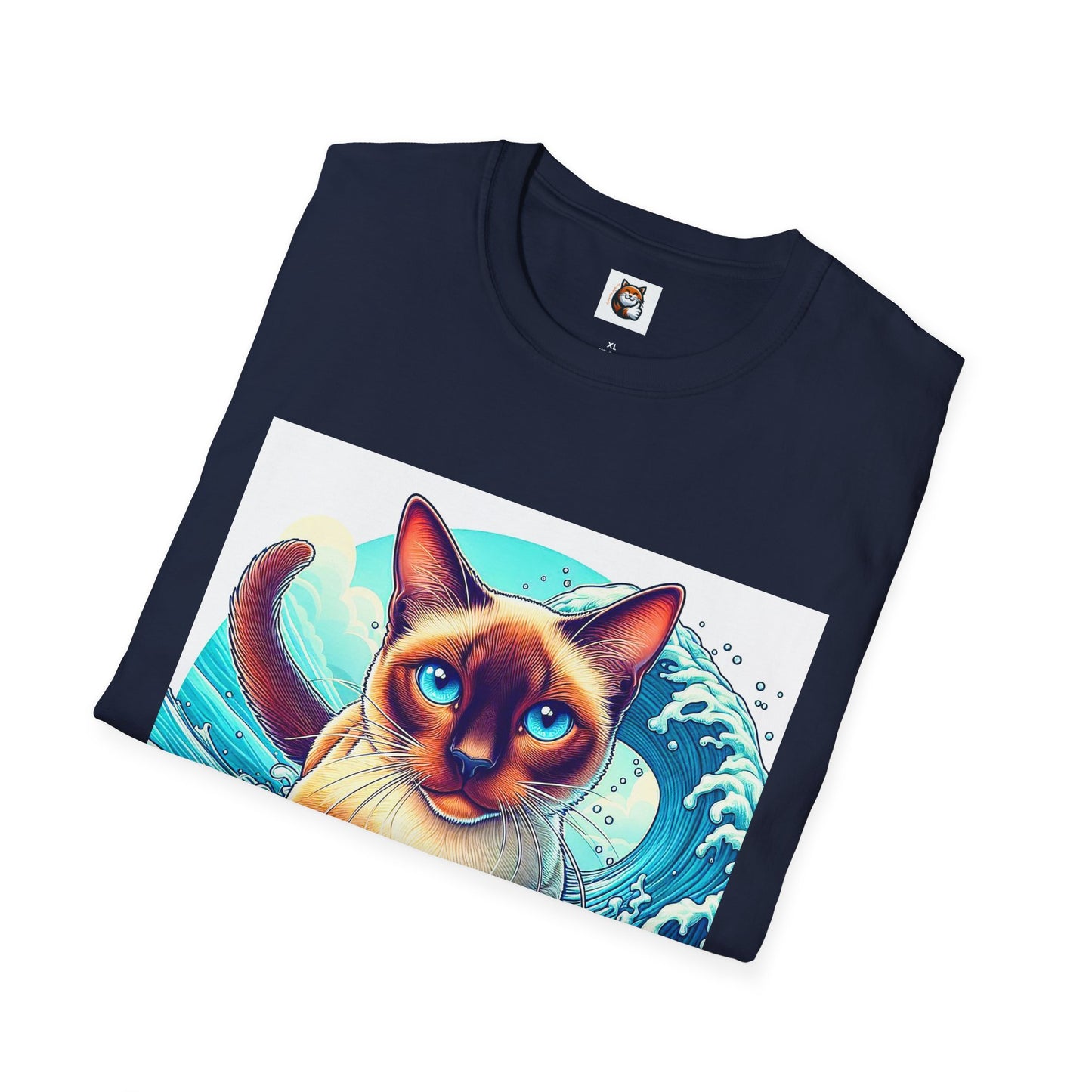 Surfing Siamese Cat