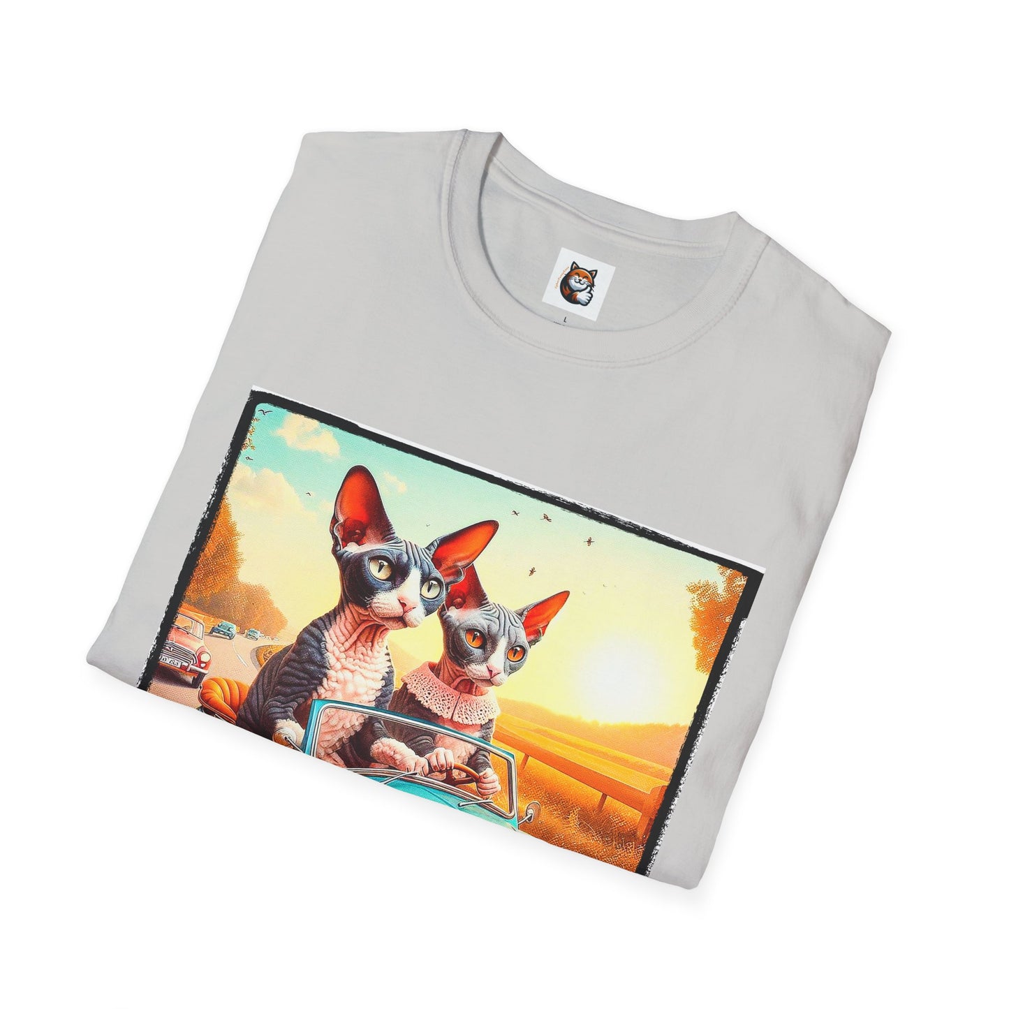 Wacky Cornish Rex Cat tiny car T-Shirt
