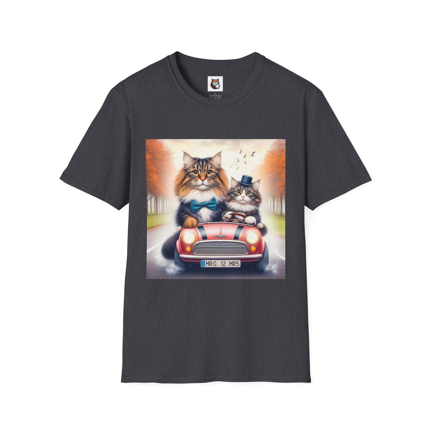Wacky Norwegian Forest Cat Unisex Softstyle T-Shirt