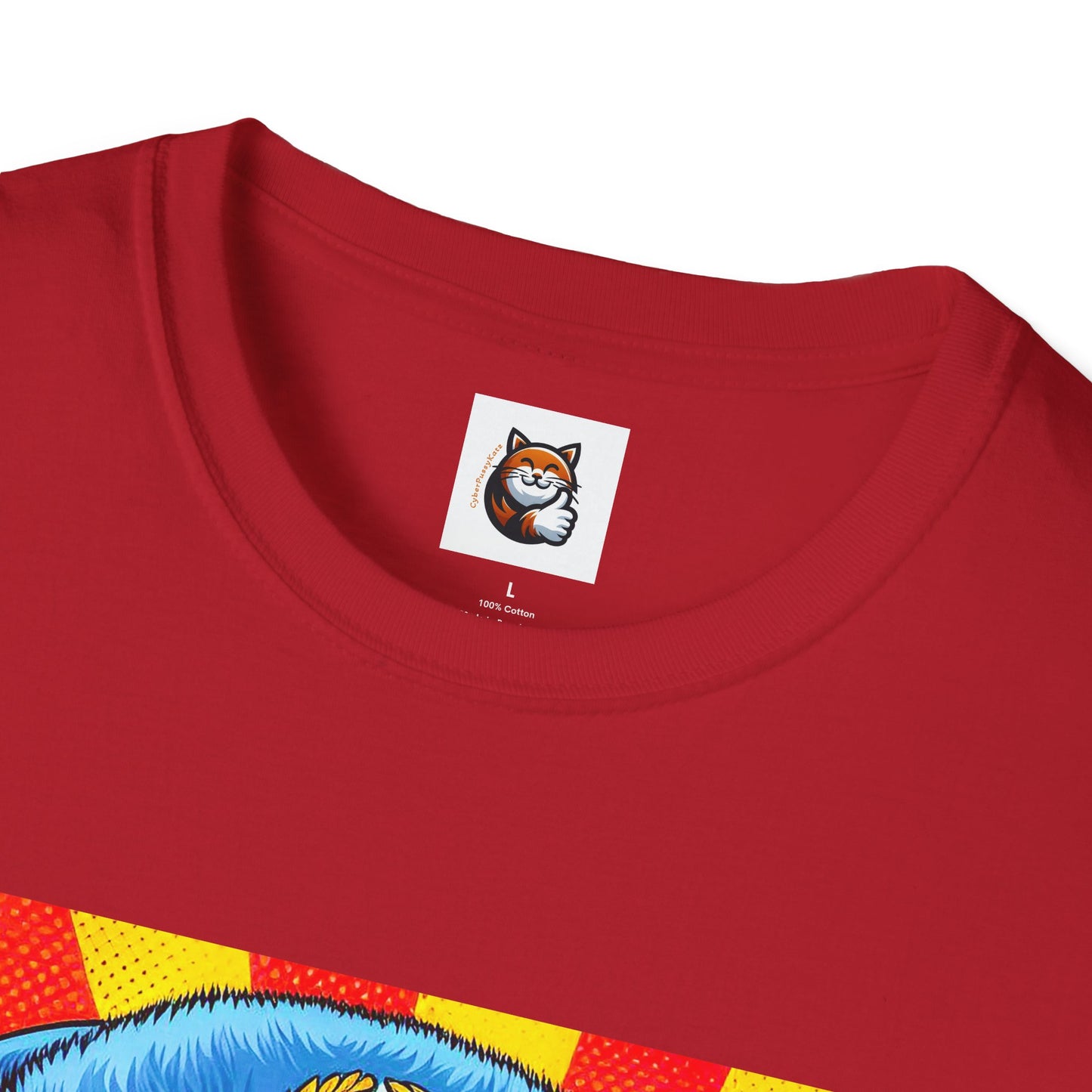 Russian Blue Cat Unisex Softstyle T-Shirt