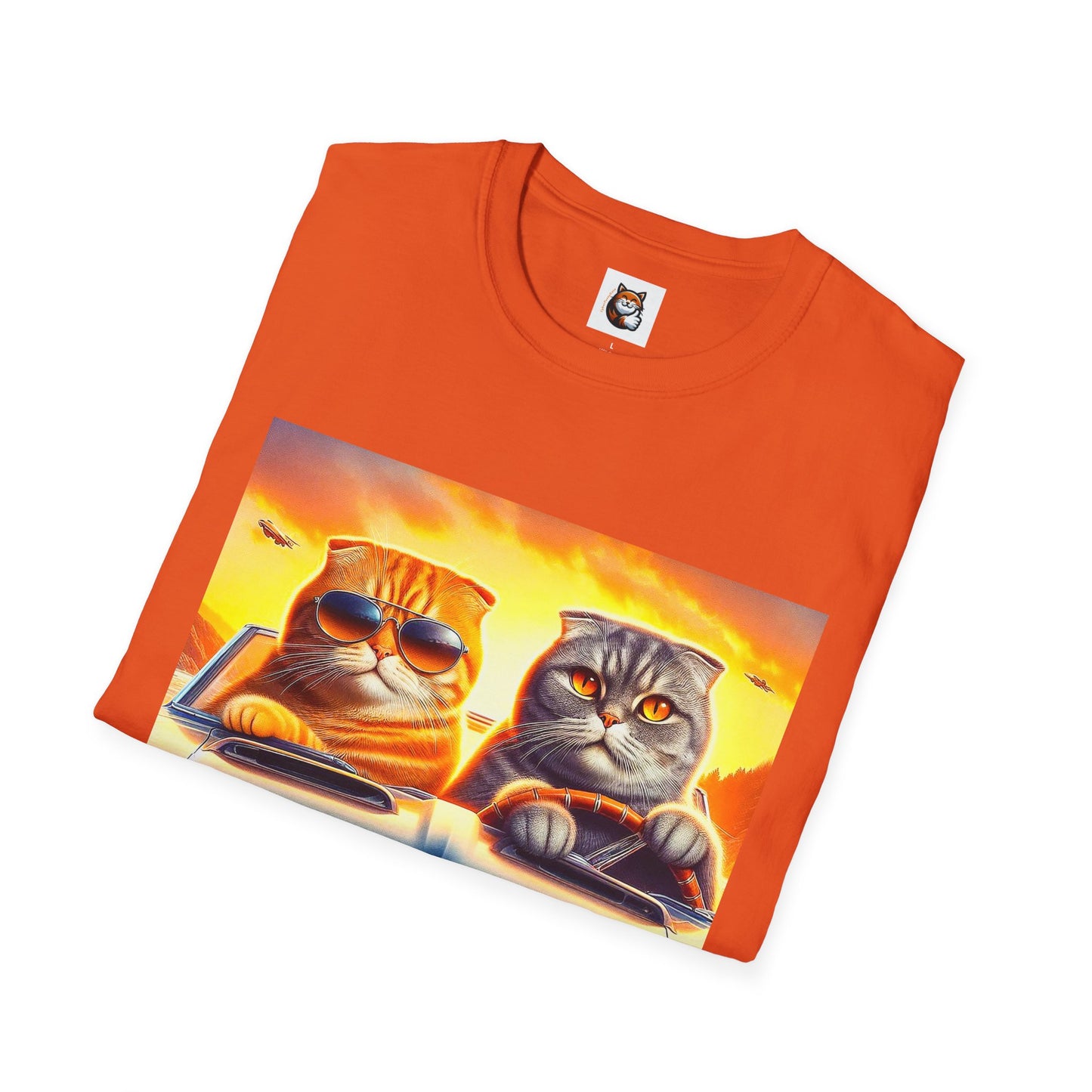Scottish Fold driving couple T-Shirt