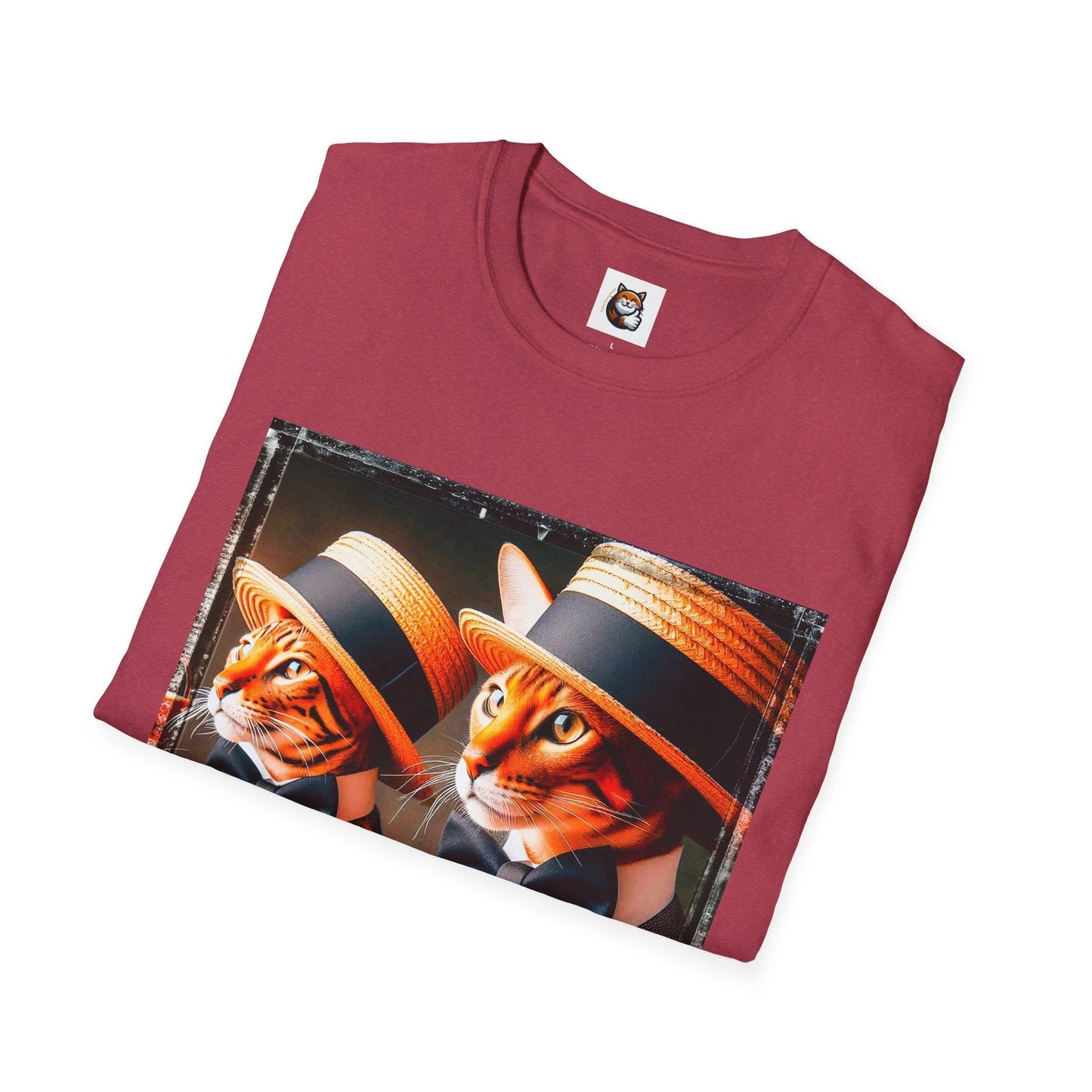 Bengal Unisex hats and bow tie Softstyle T-Shirt by Printify