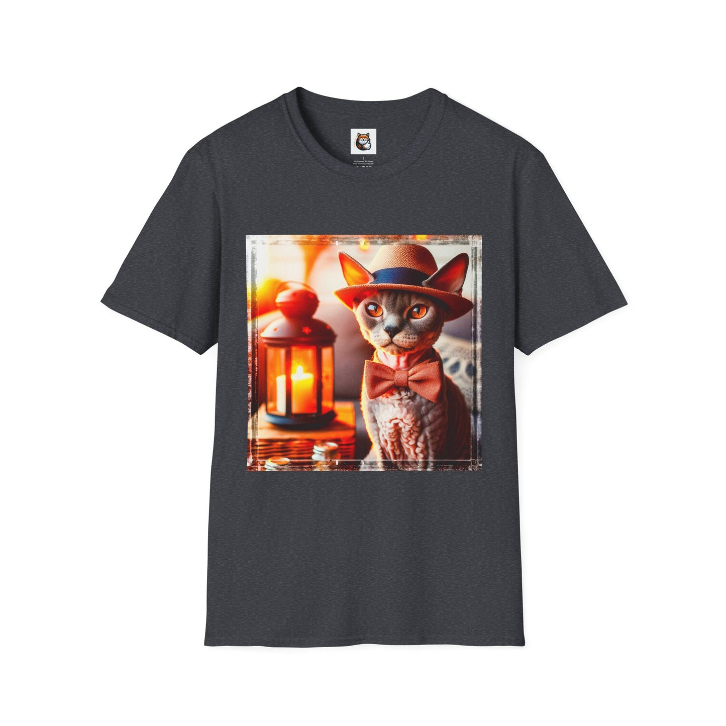 Devon Rex Cat Unisex Softstyle T-Shirt