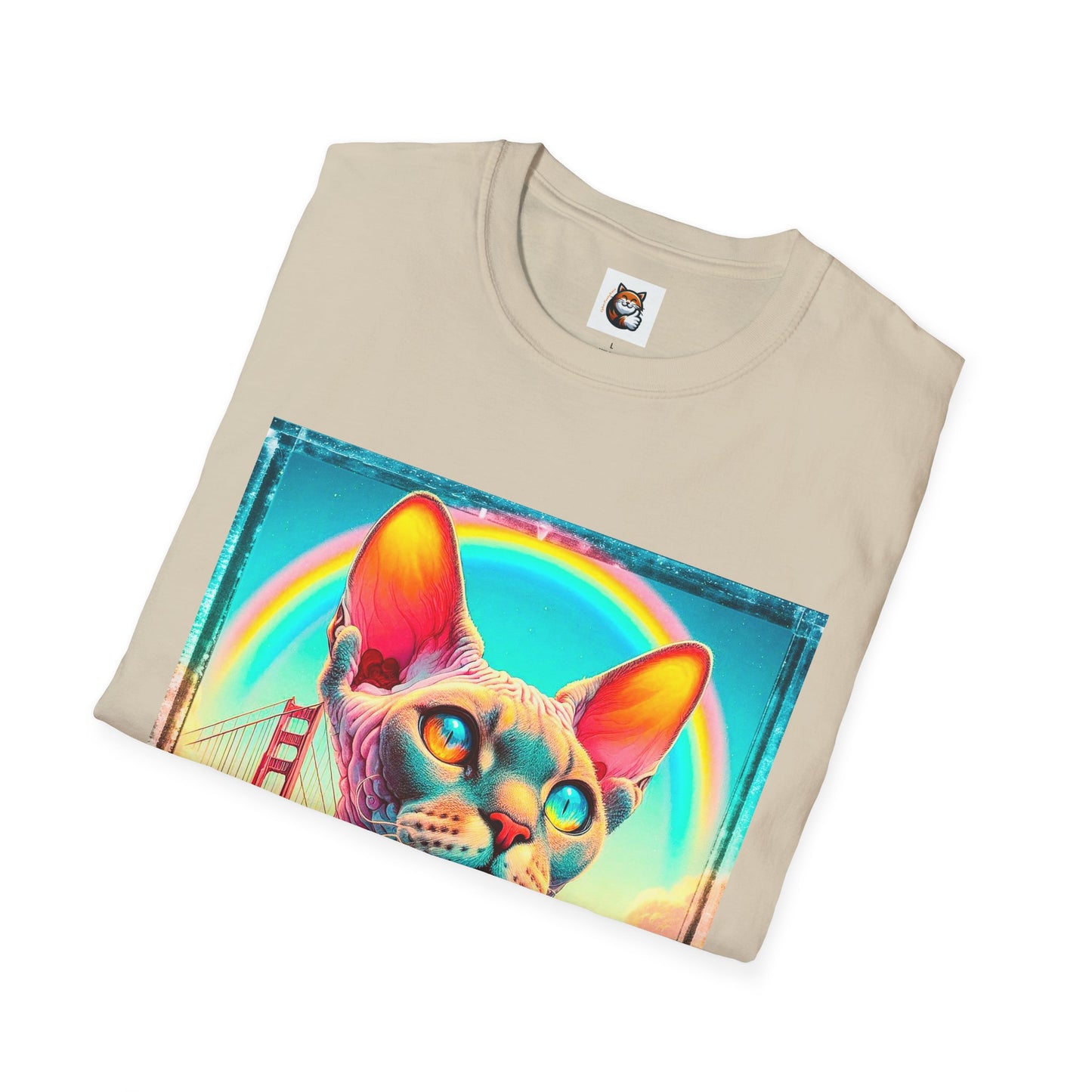 Devon Rex Cat Unisex Softstyle T-Shirt