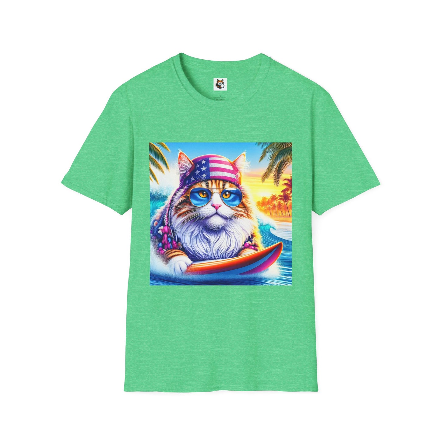 Siberian Cat American surfer
