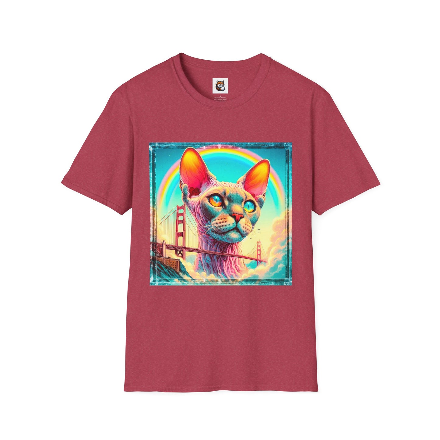 Devon Rex Cat Unisex Softstyle T-Shirt