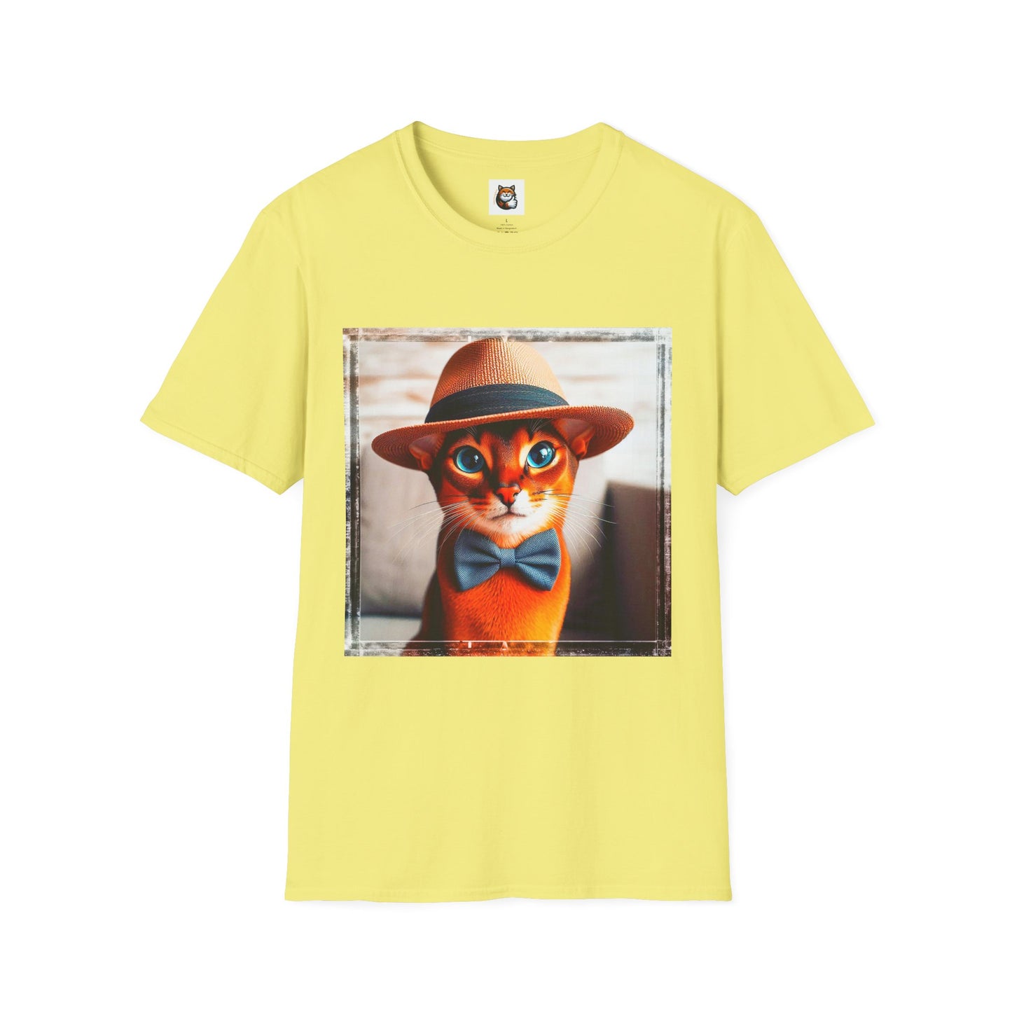 Abyssinian hat and tie Unisex Softstyle T-Shirt