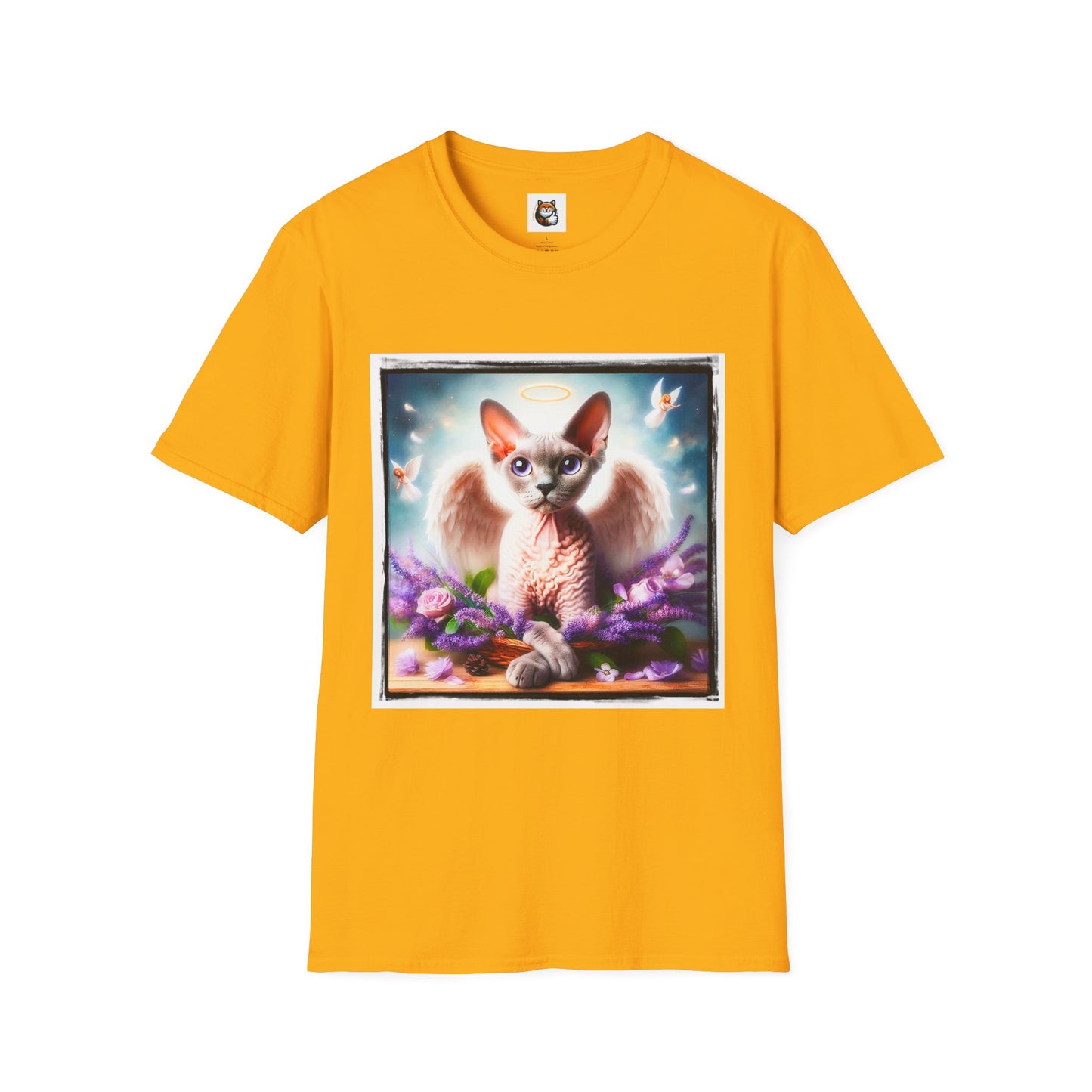 Devon Rex wings Unisex Softstyle T-Shirt