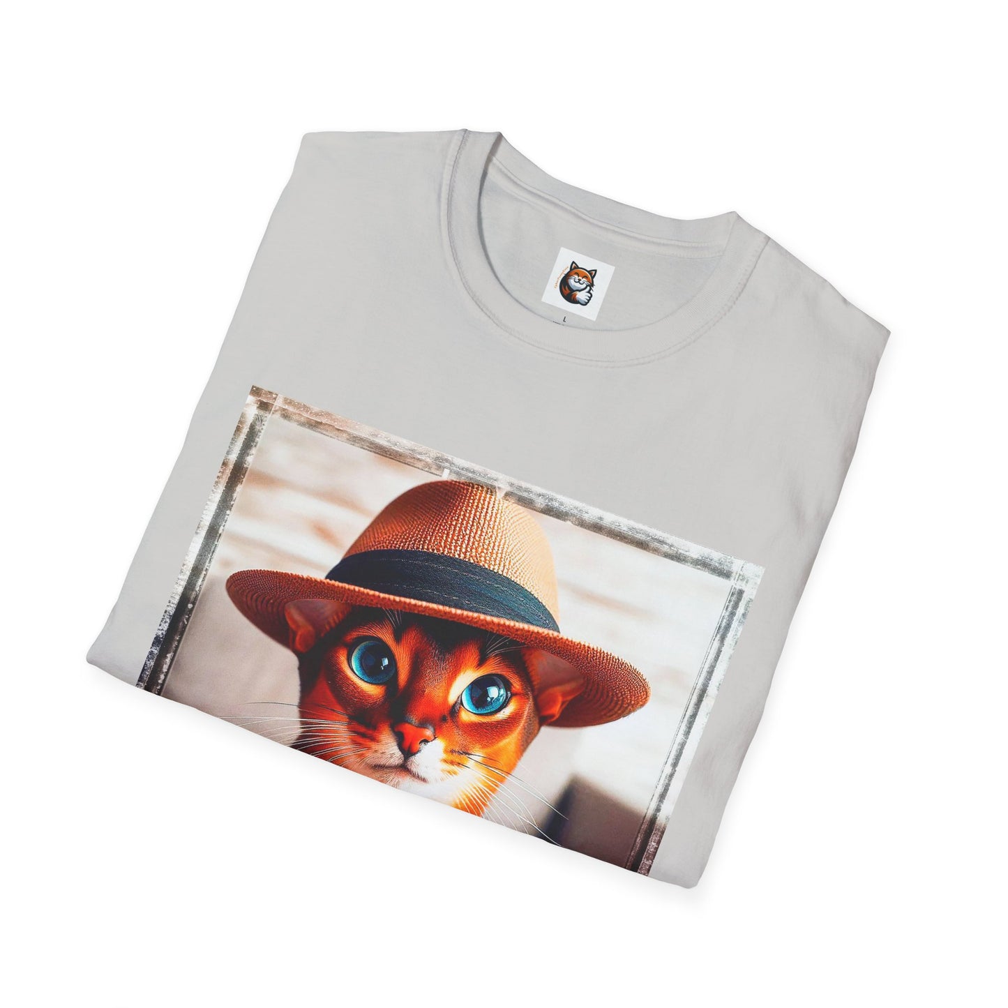 Abyssinian hat and tie Unisex Softstyle T-Shirt