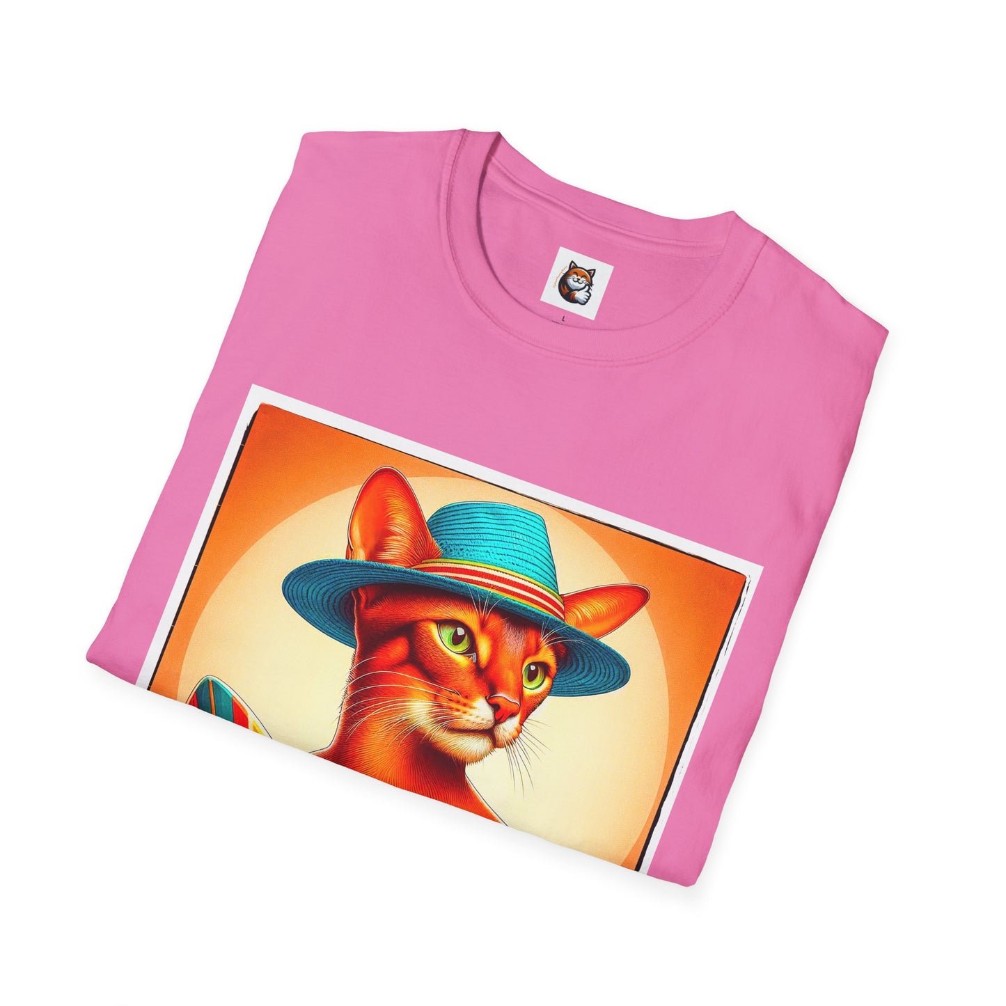 Abyssinian surfing Softstyle T-Shirt