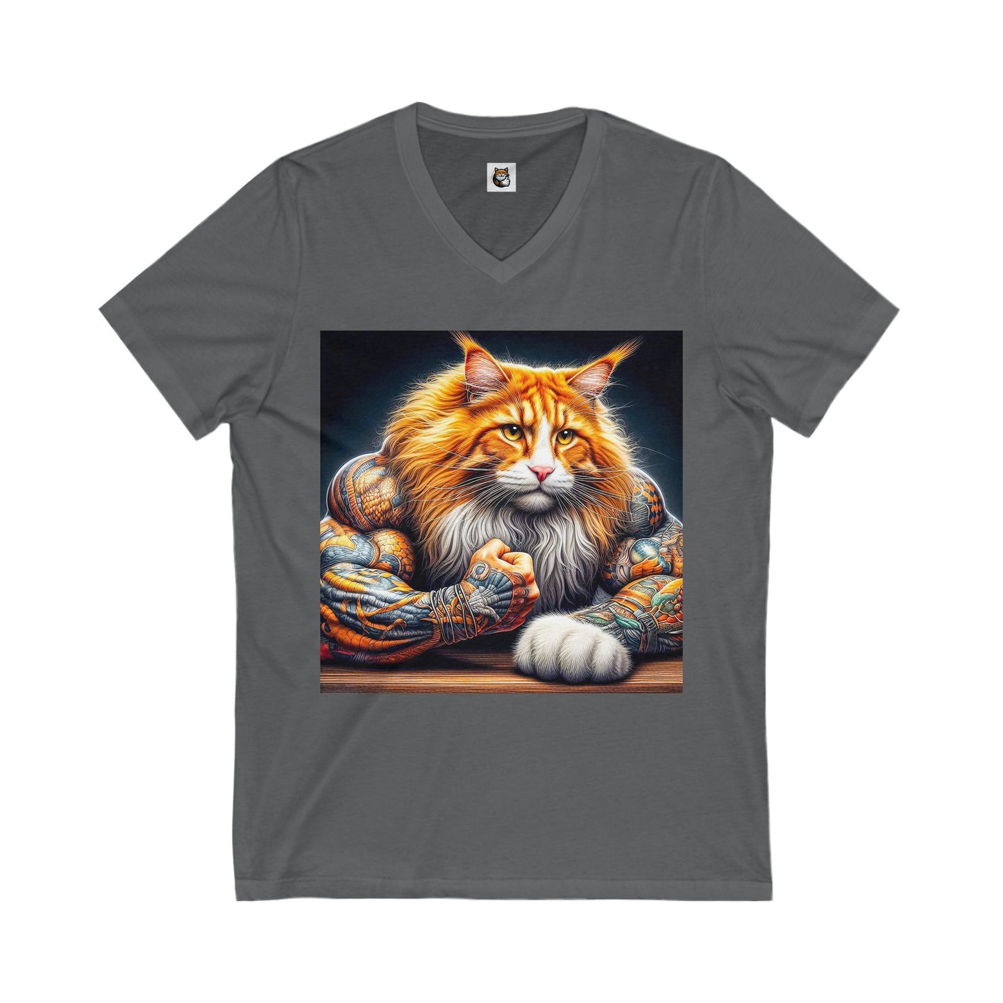 Maine Coon Unisex Jersey Short Sleeve V-Neck Tee