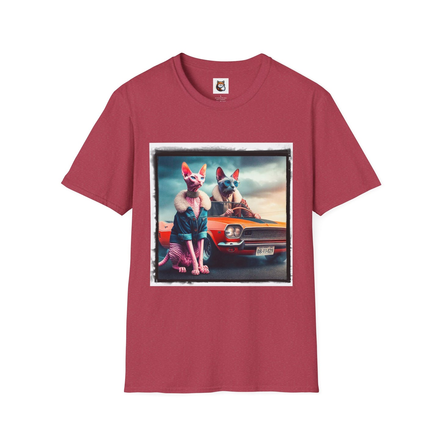 Wacky Cornish Rex Cat Unisex Softstyle T-Shirt