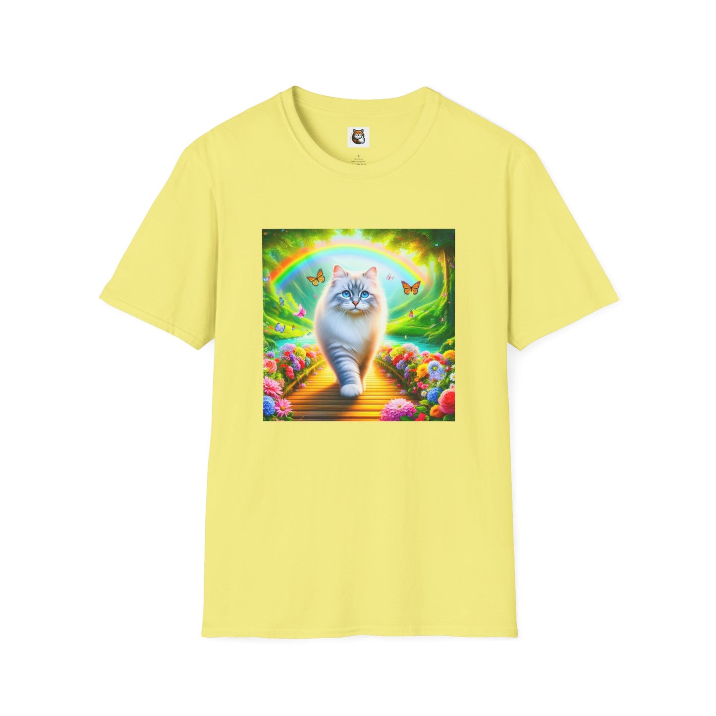 Siberian Cat pretty garden shirt