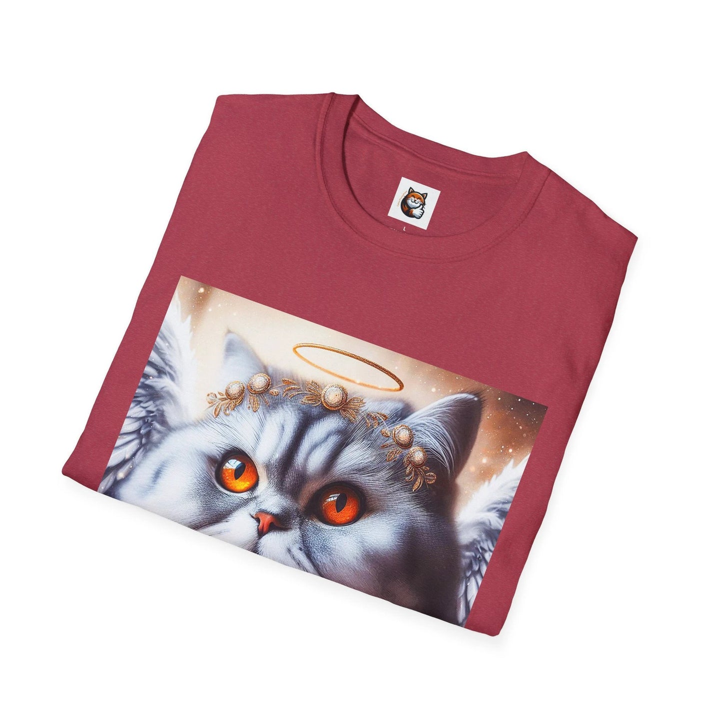 Selkirk Rex Cat T-Shirt heavenly Angel by Printify