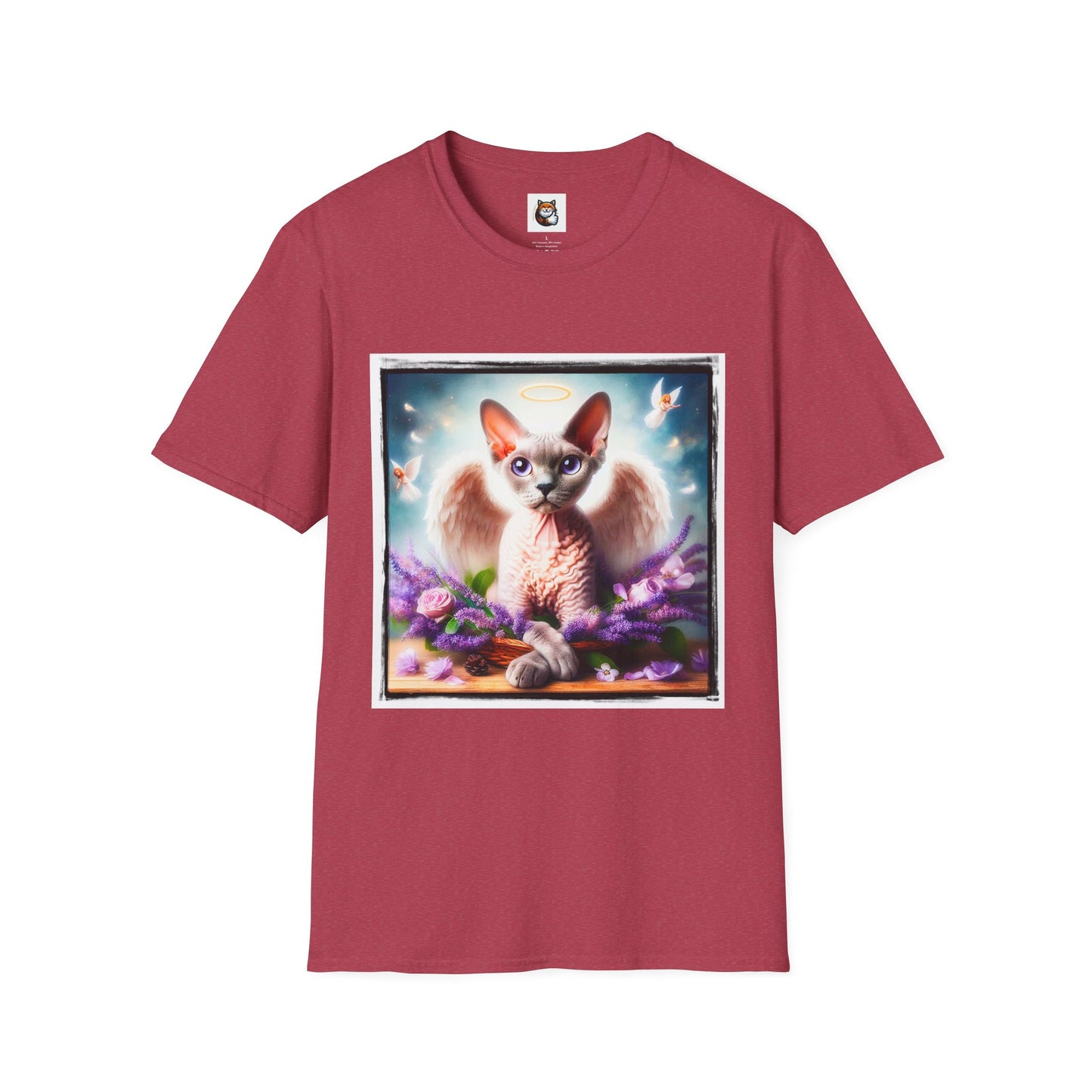 Devon Rex wings Unisex Softstyle T-Shirt