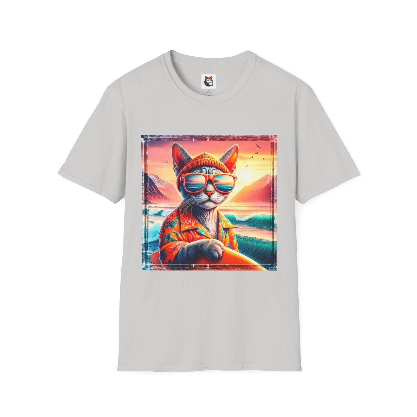 Devon Rex Cat Unisex Softstyle T-Shirt