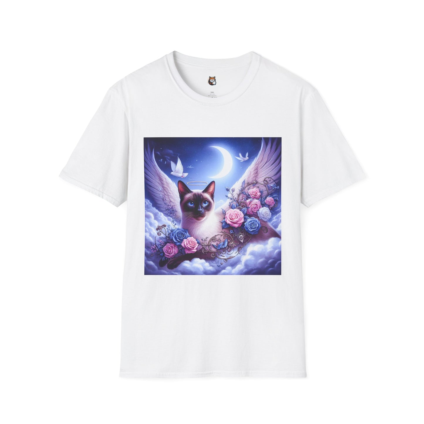 Siamese Cat clouds and flowers