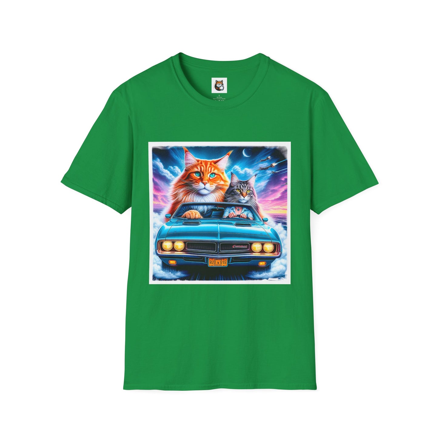 Wacky Maine Coon Unisex Softstyle T-Shirt