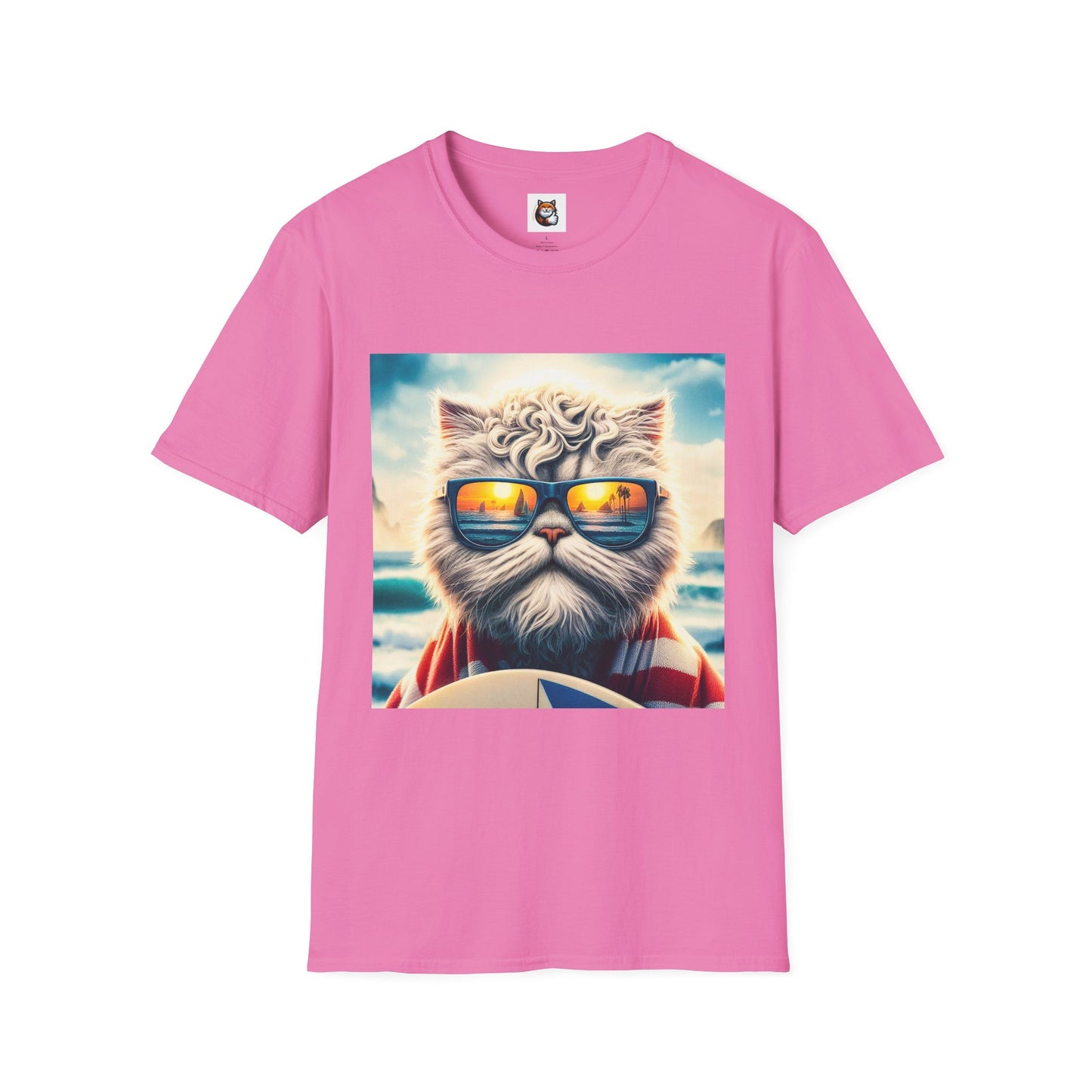 Selkirk Rex Cat T-Shirt beach day