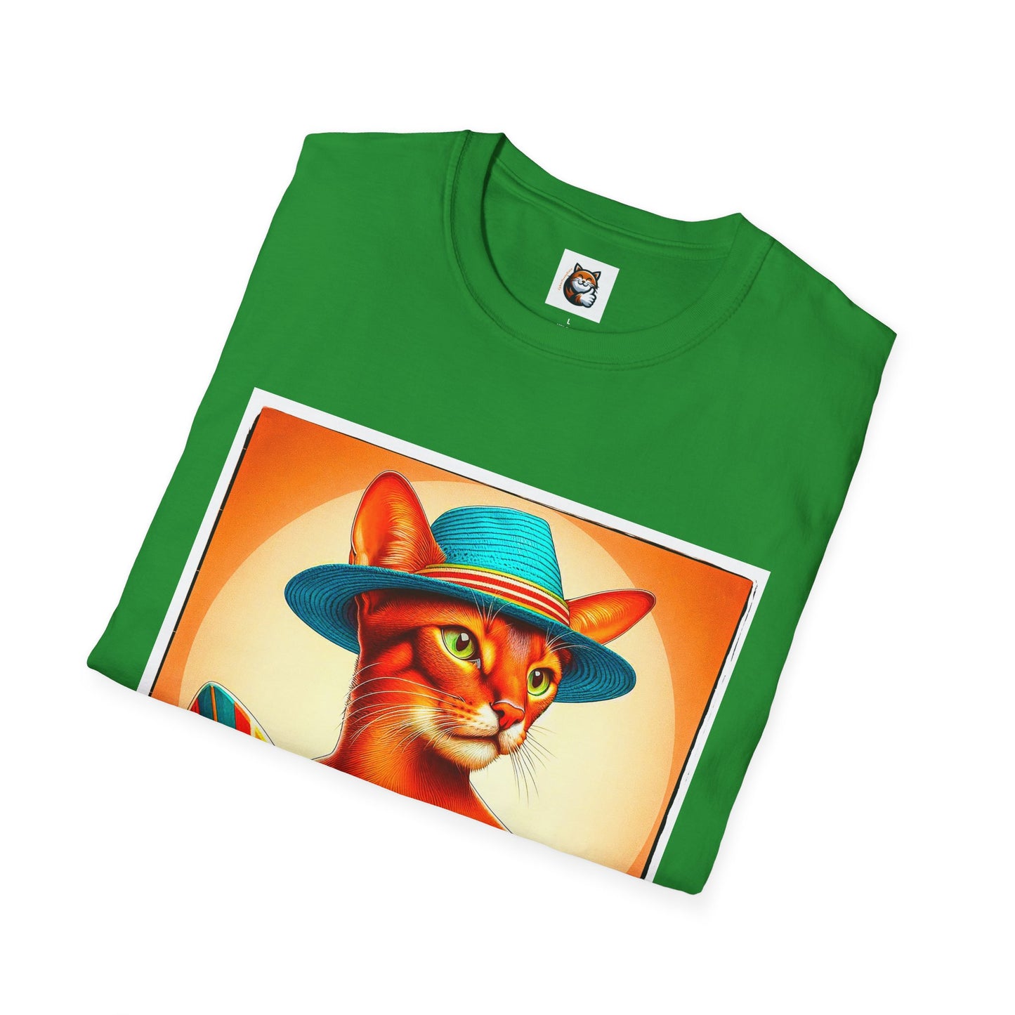 Abyssinian surfing Softstyle T-Shirt