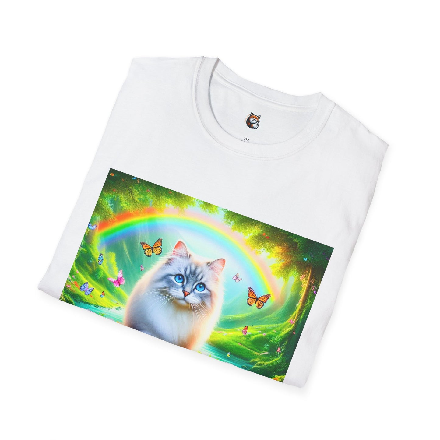 Siberian Cat pretty garden shirt