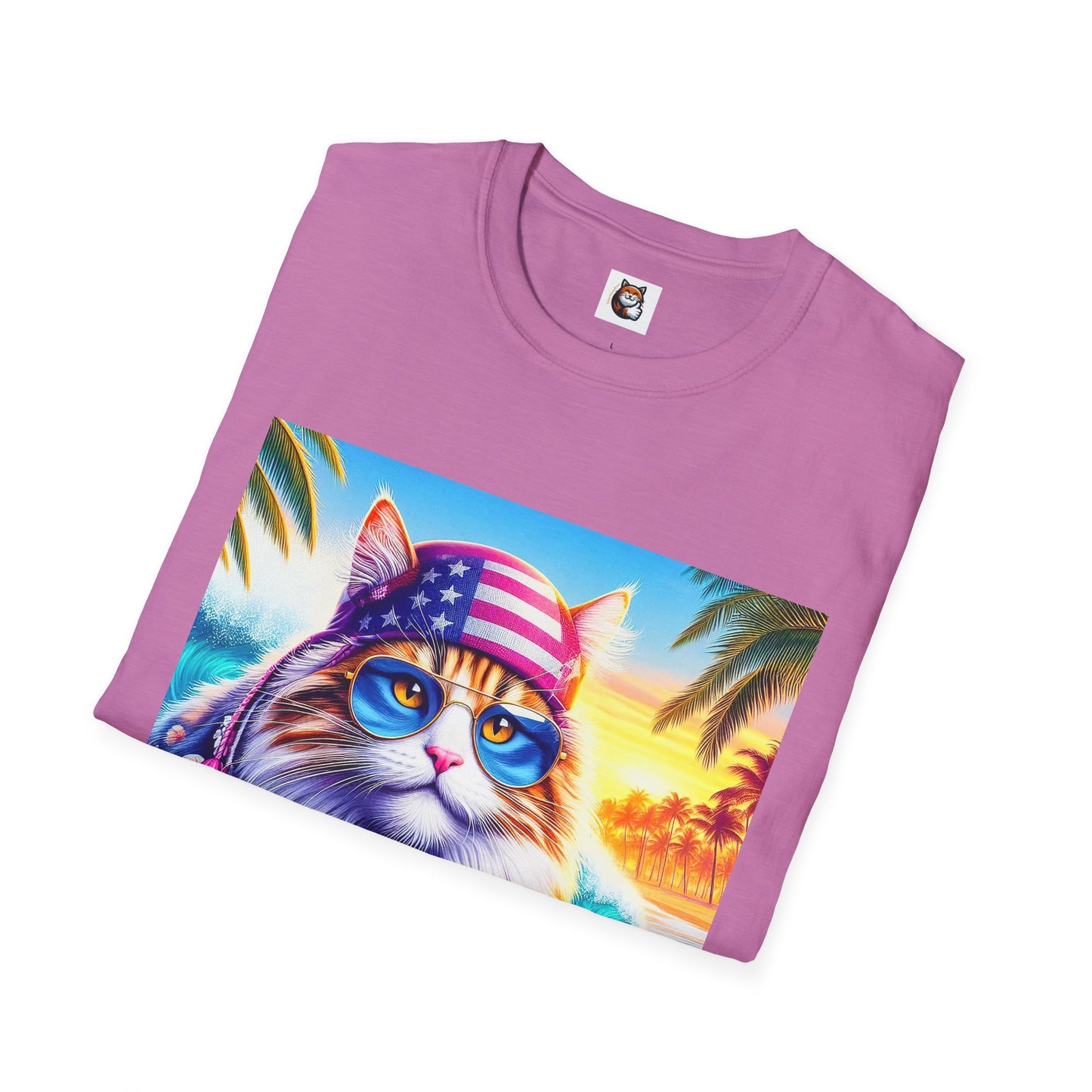Siberian Cat American surfer