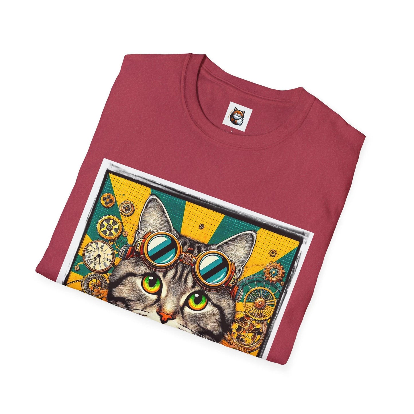 Domestic Cat steampunk T-Shirt by Printify