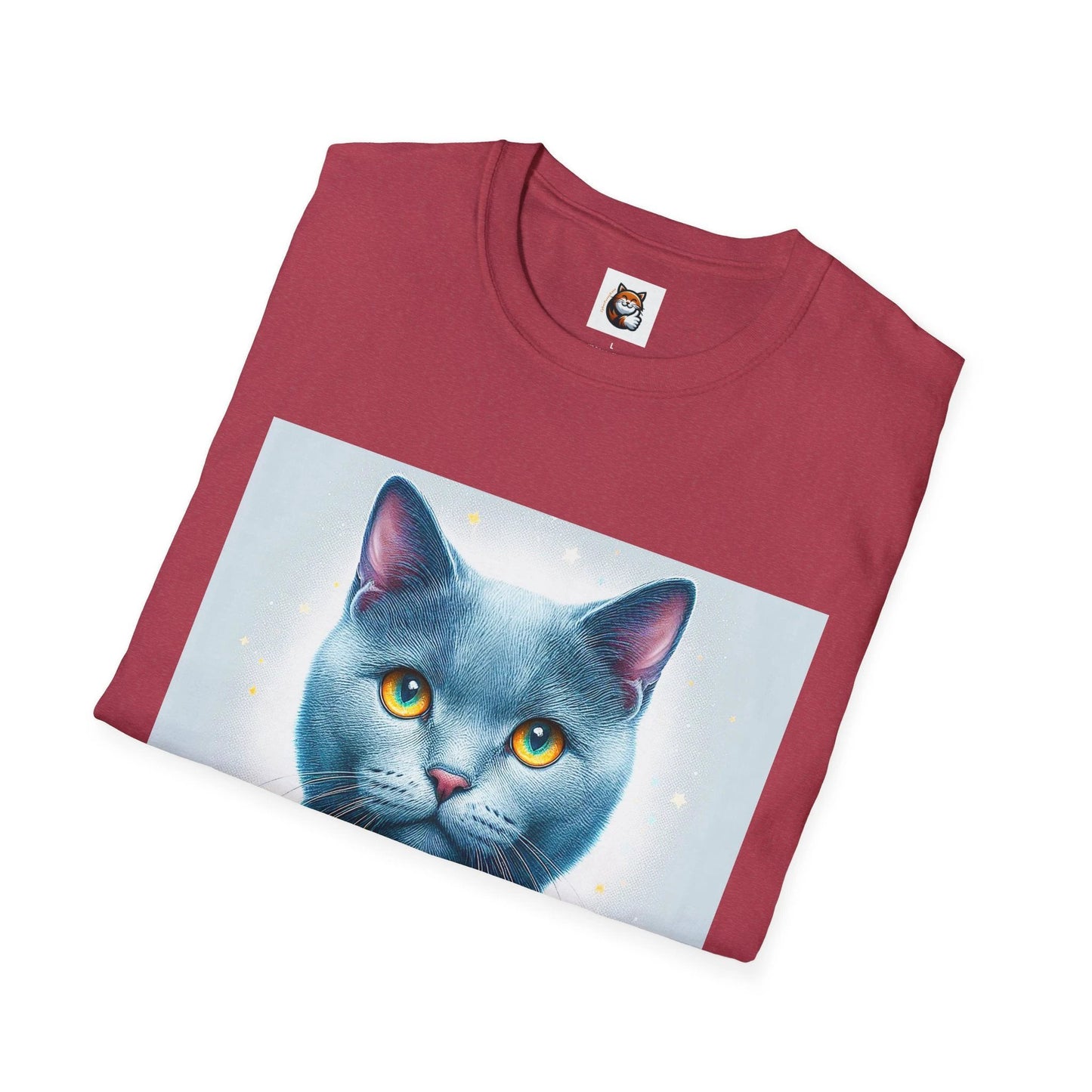 Russian Blue Cat professional T-Shirt by Printify