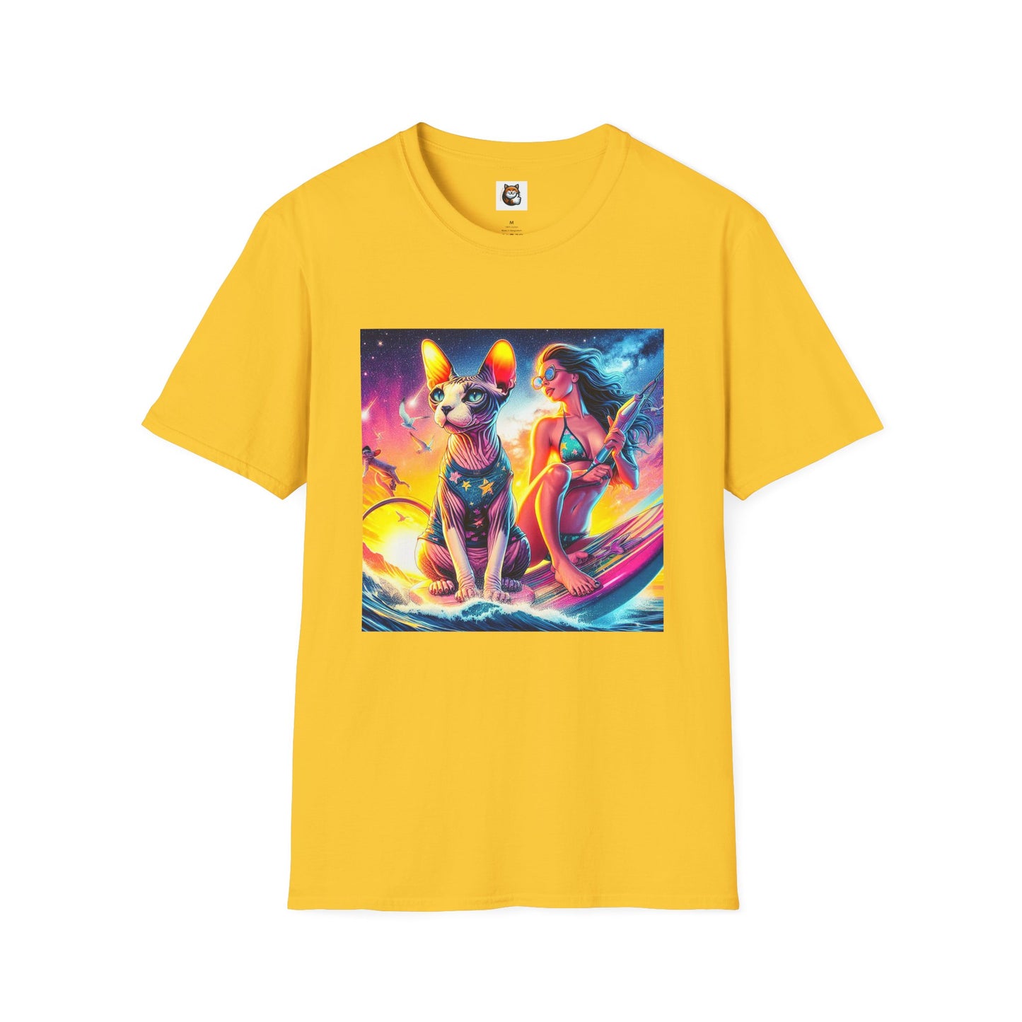 Sphynx Cat surfing queen shirt